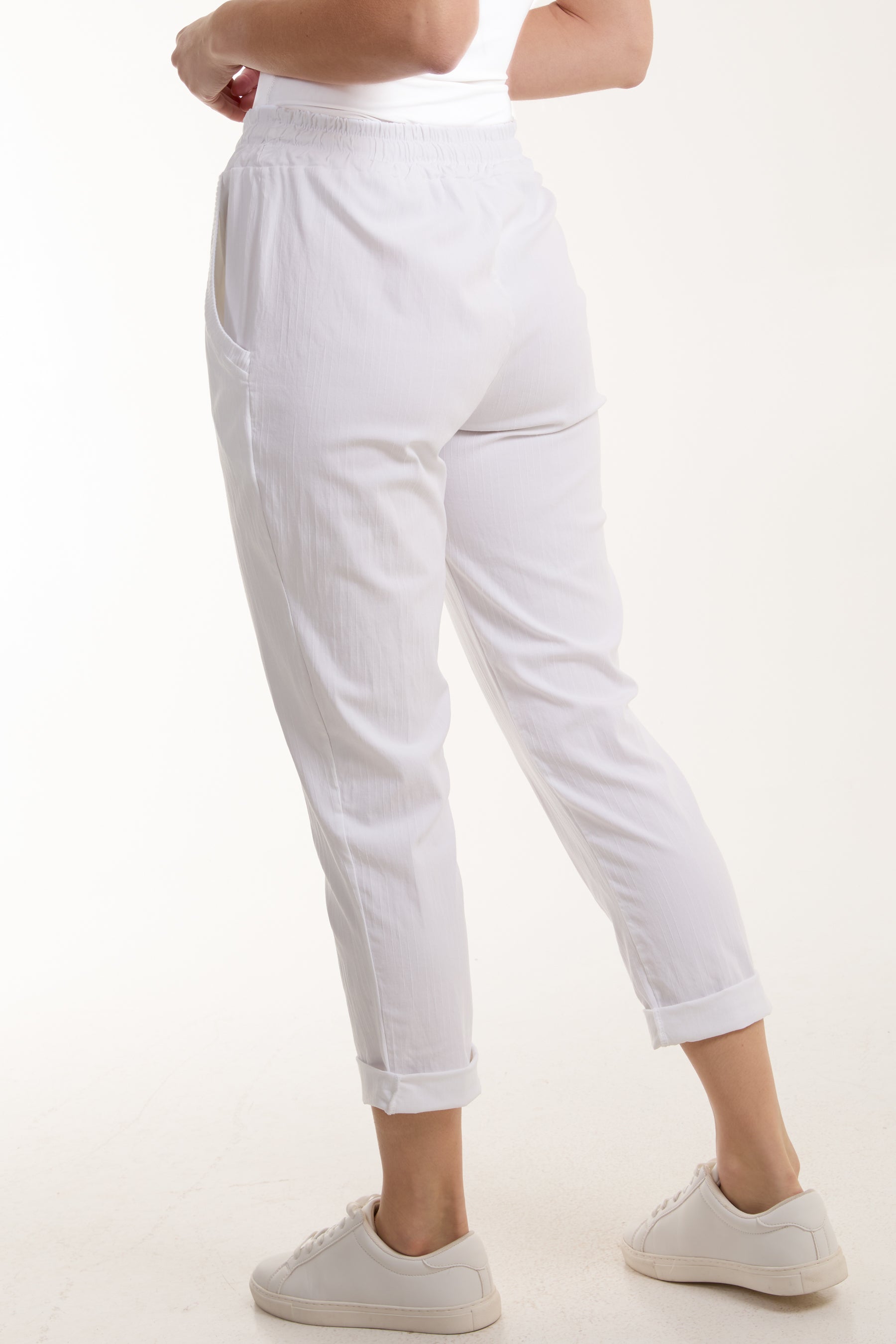 Texture Stripe Pocket Panel Trousers