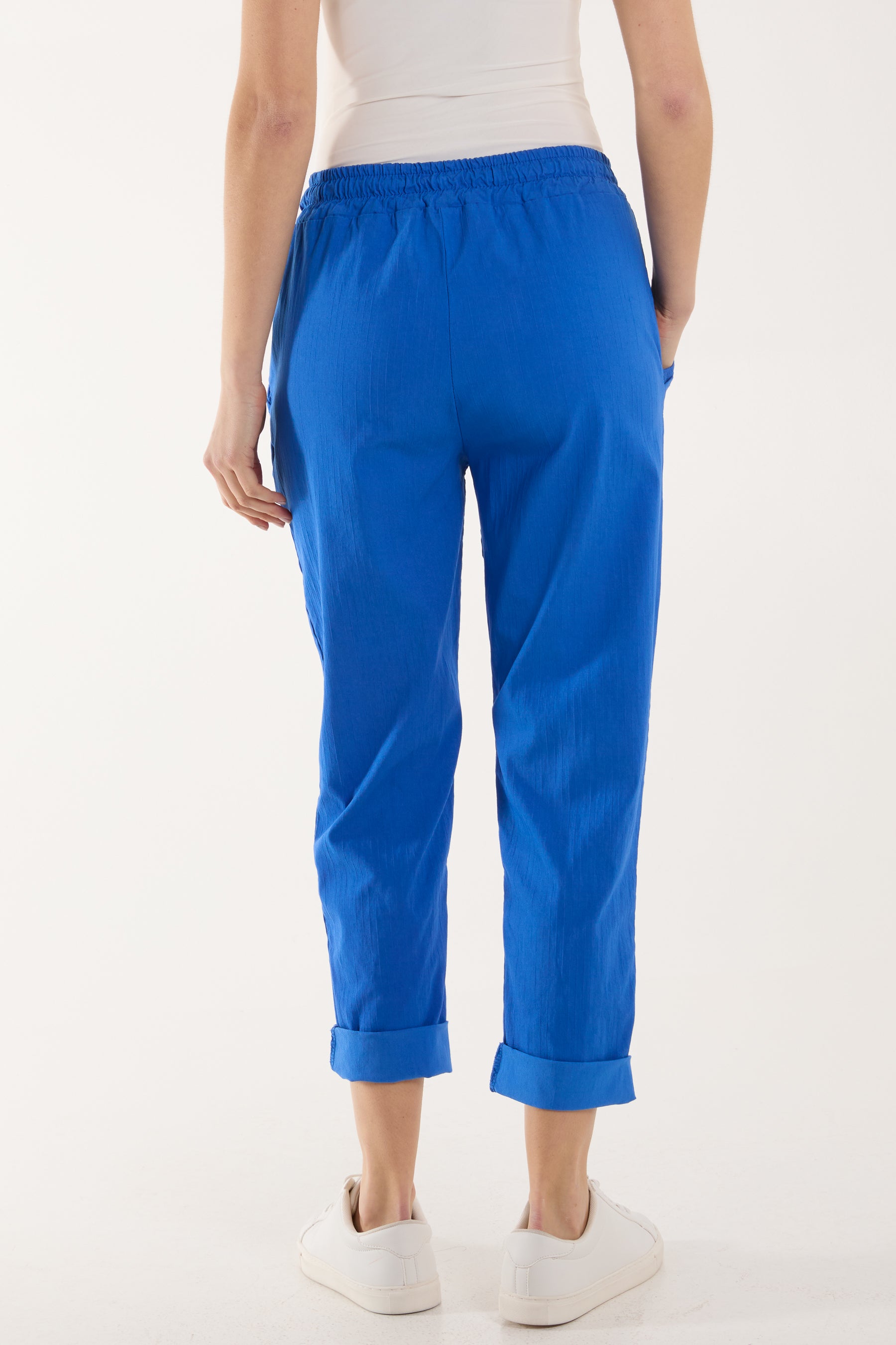 Texture Stripe Pocket Panel Trousers