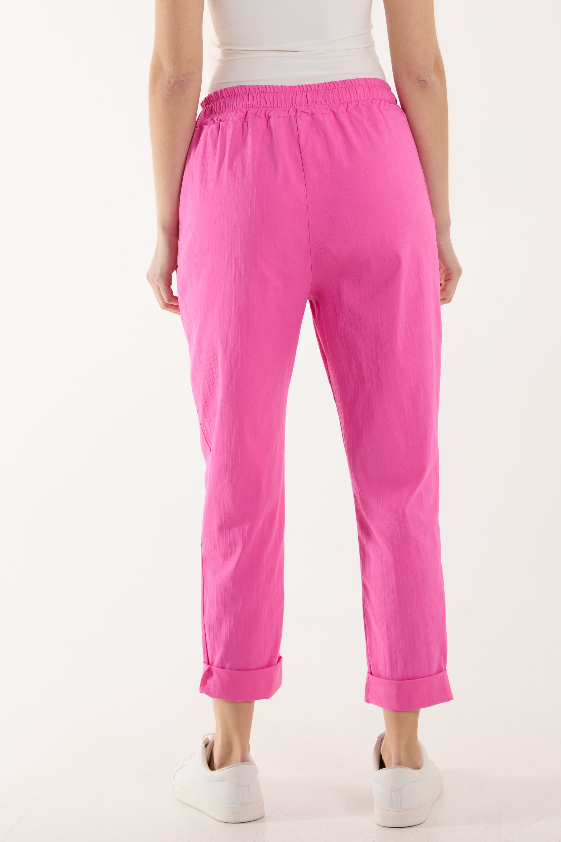 Texture Stripe Pocket Panel Trousers
