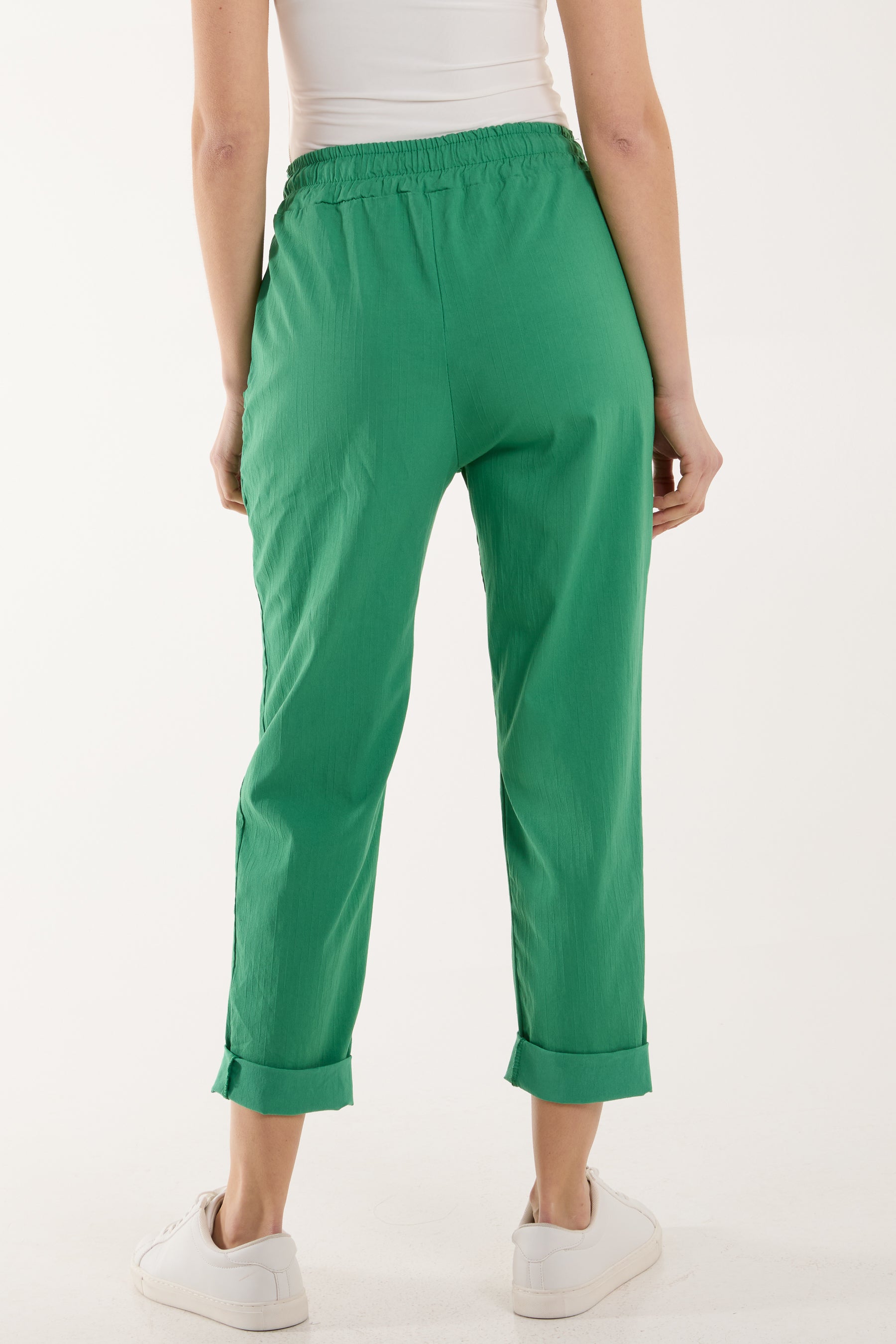Texture Stripe Pocket Panel Trousers