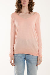 Acid Wash Shimmer Edge Fine Jumper