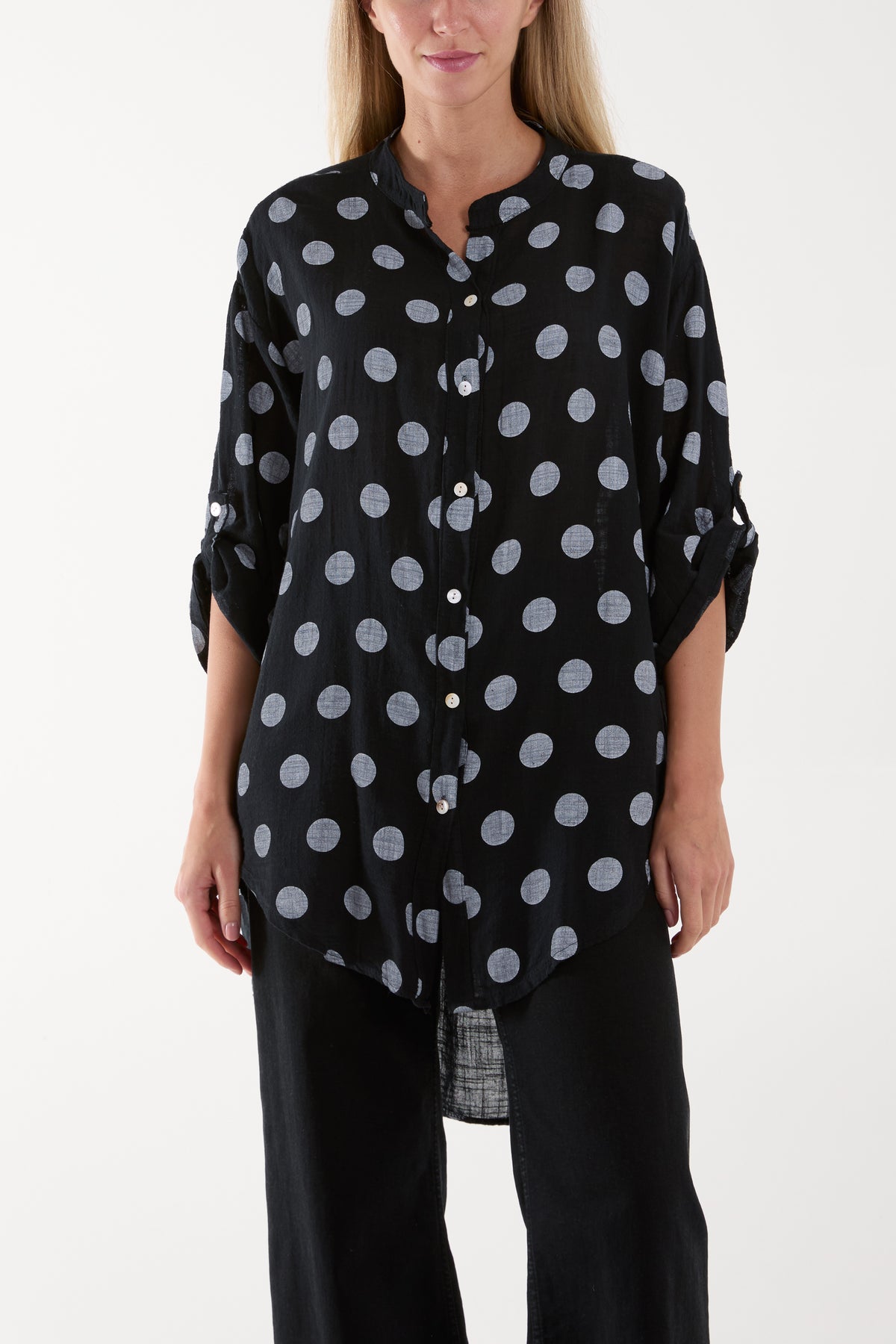 Polka Dot Cotton Shirt