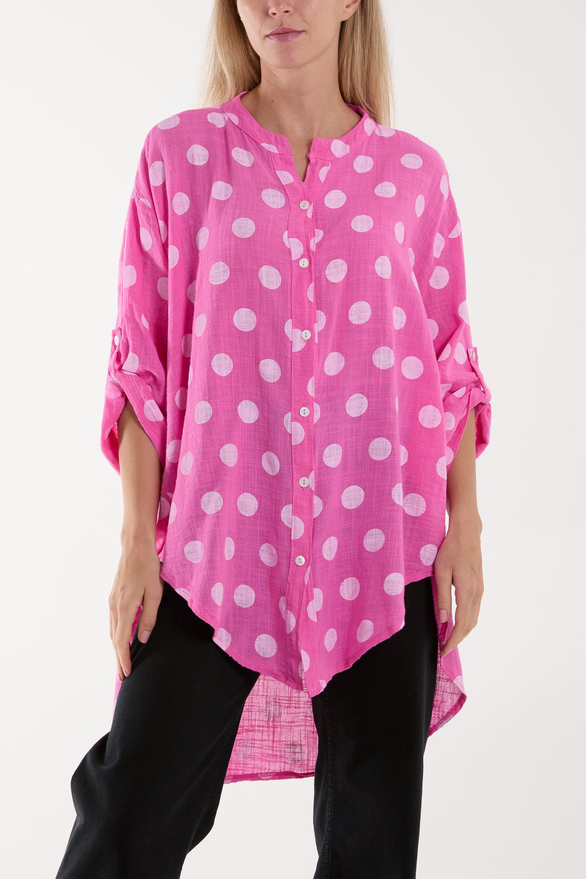 Polka Dot Cotton Shirt