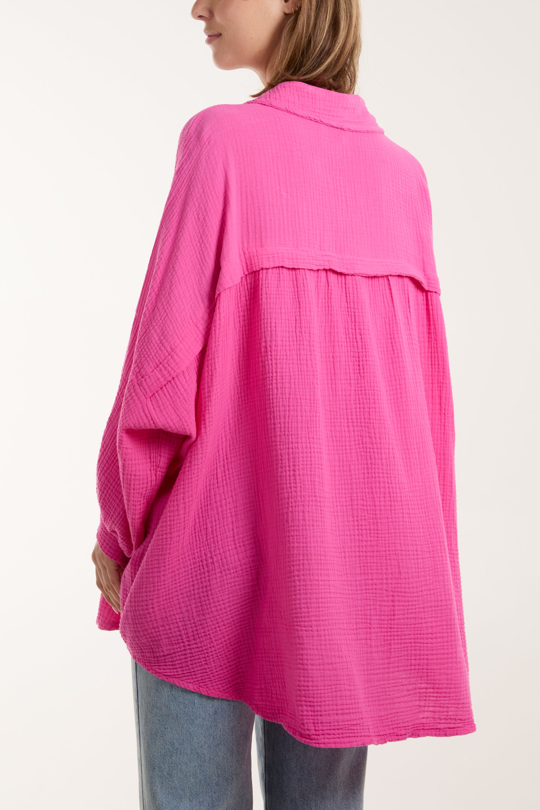 Cheesecloth Batwing Shirt