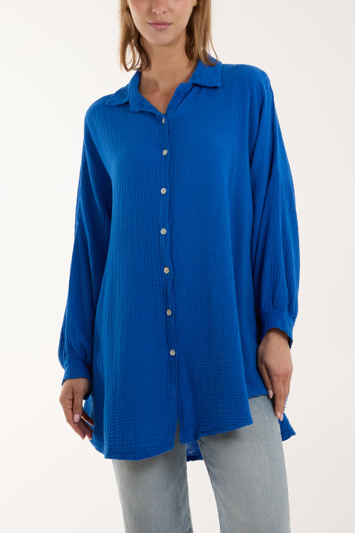Cheesecloth Batwing Shirt