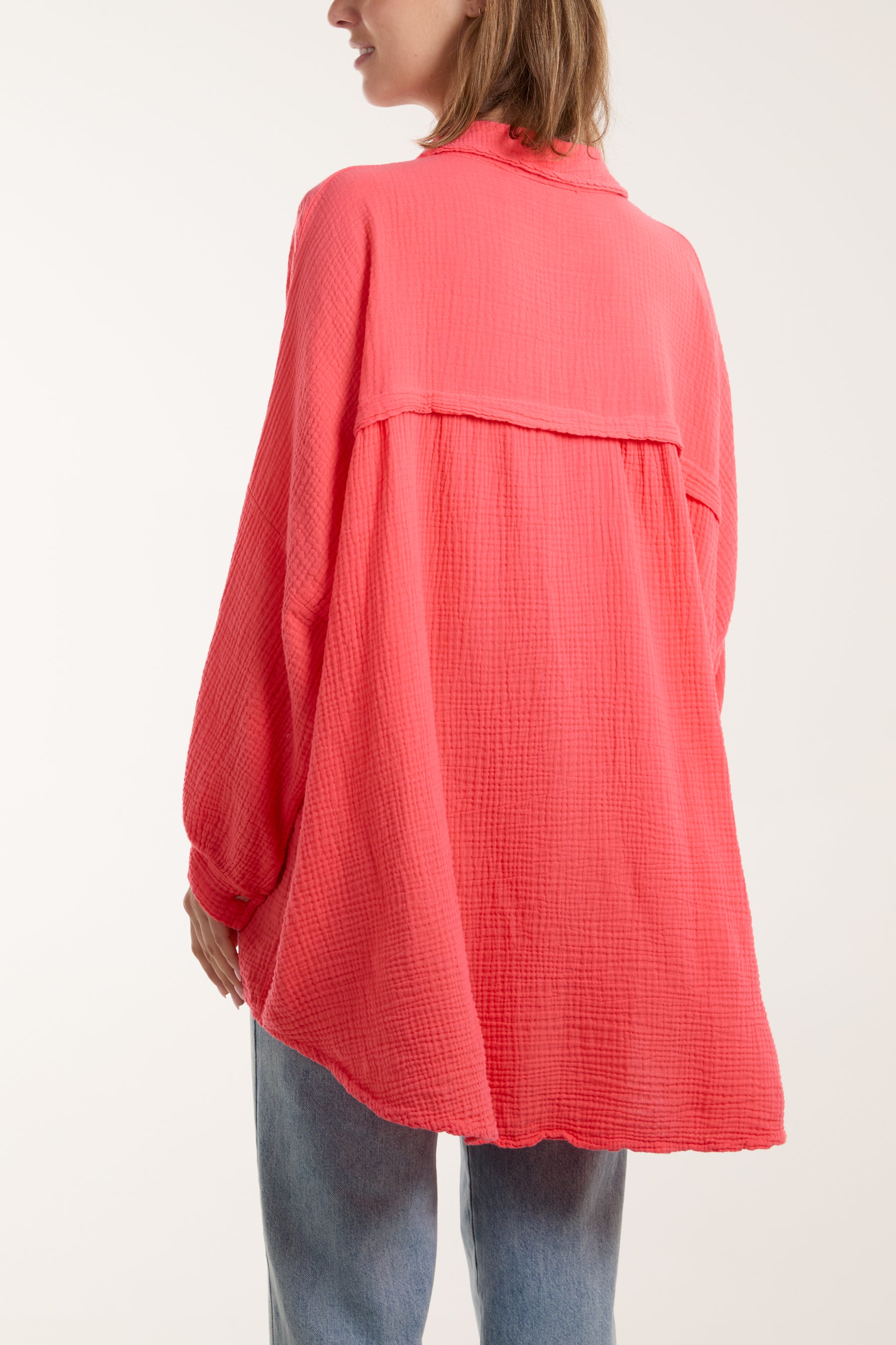 Cheesecloth Batwing Shirt