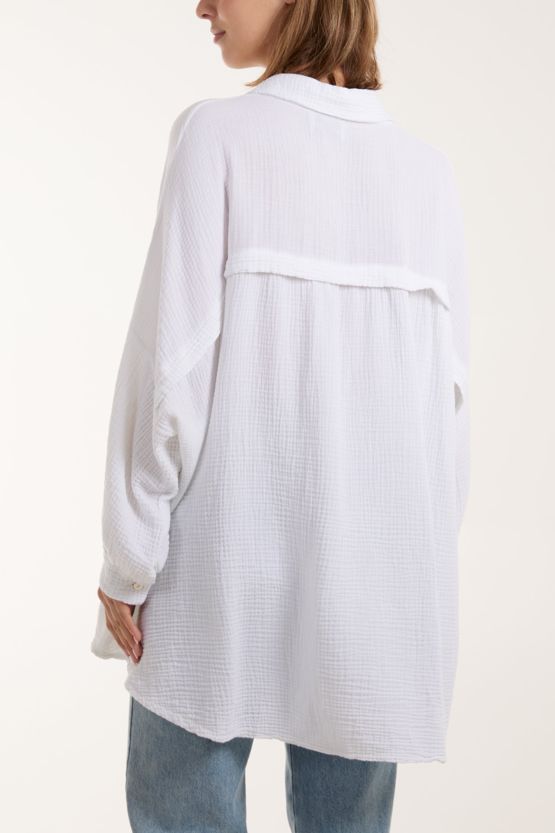 Cheesecloth Batwing Shirt