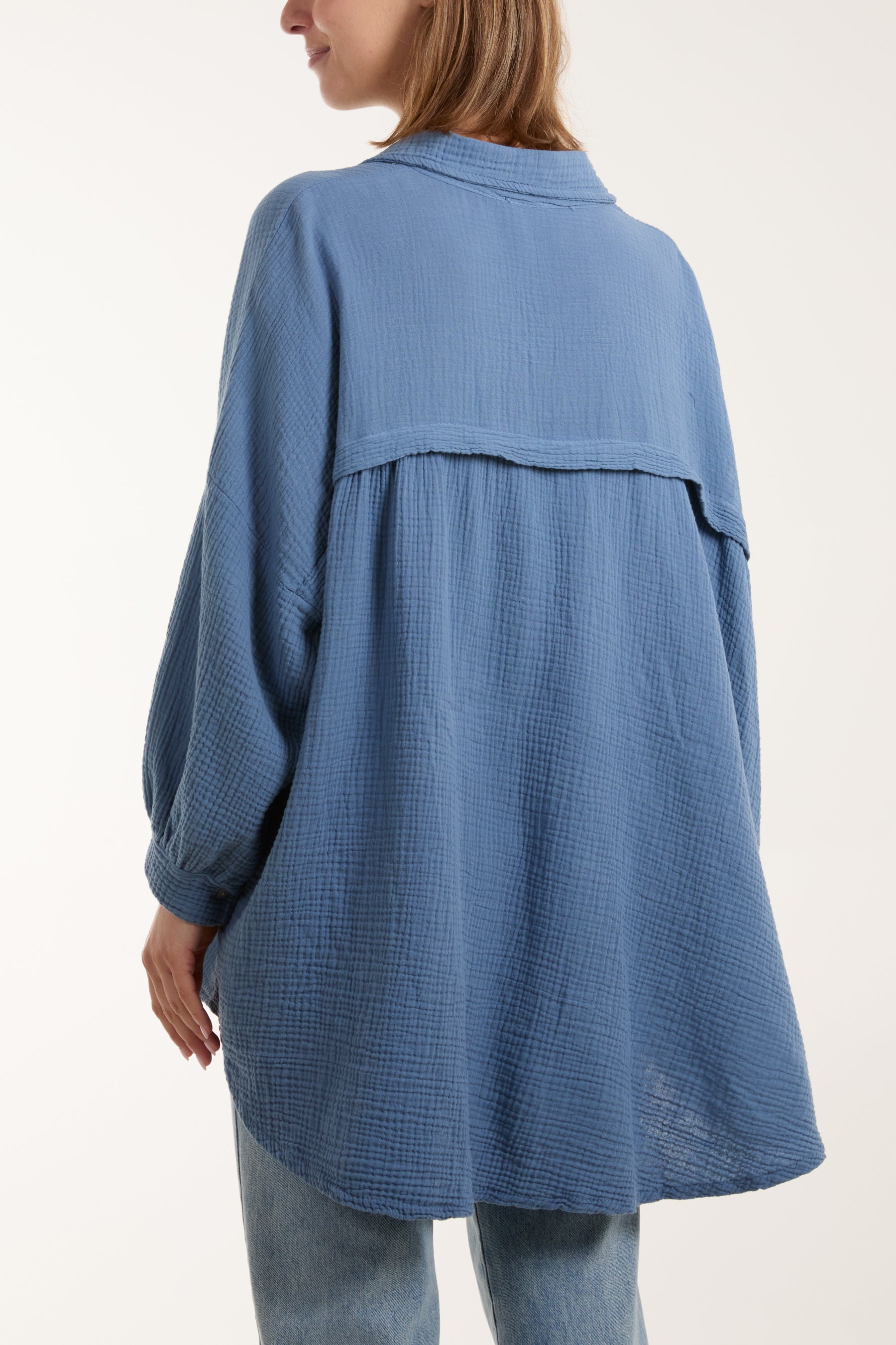 Cheesecloth Batwing Shirt