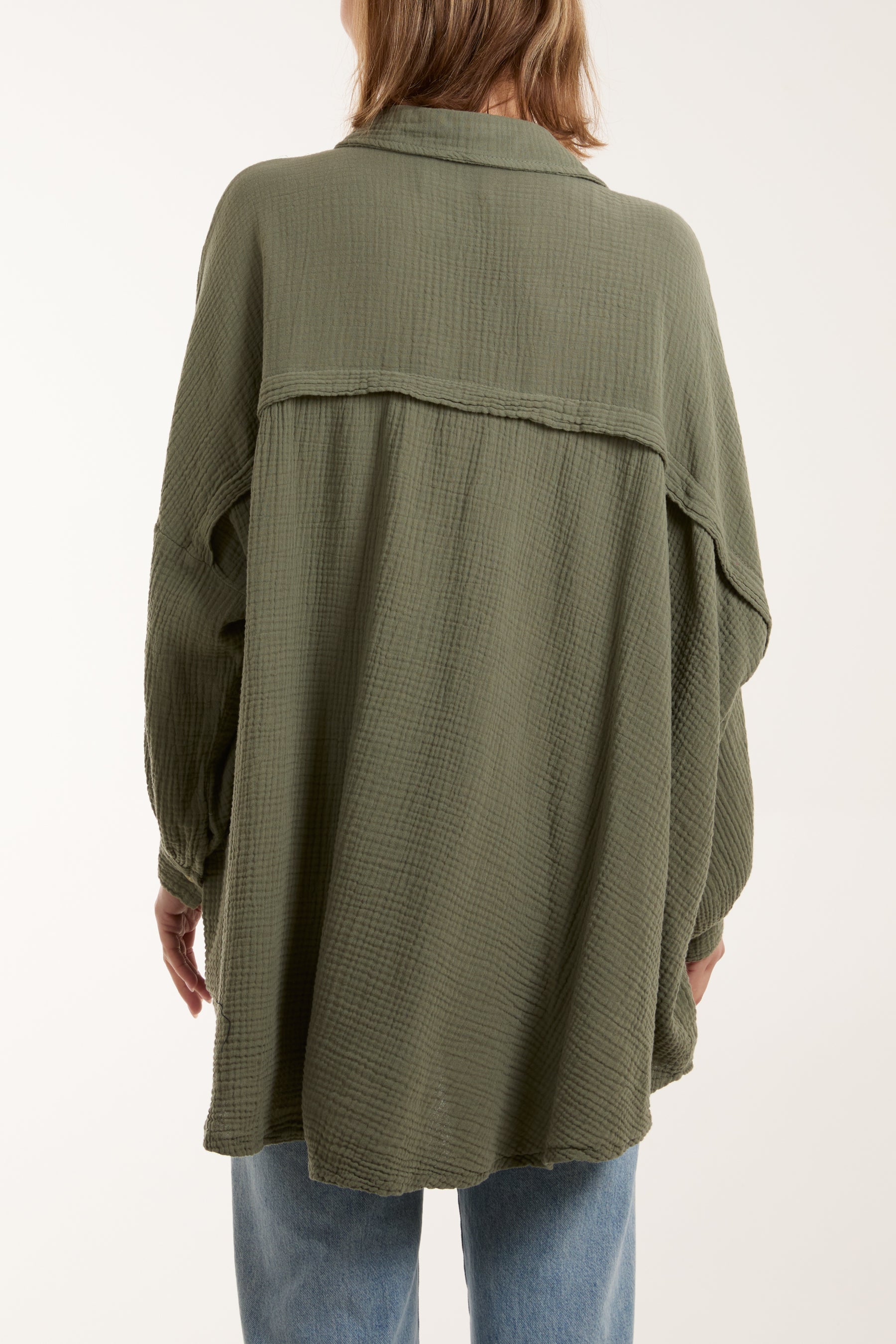 Cheesecloth Batwing Shirt
