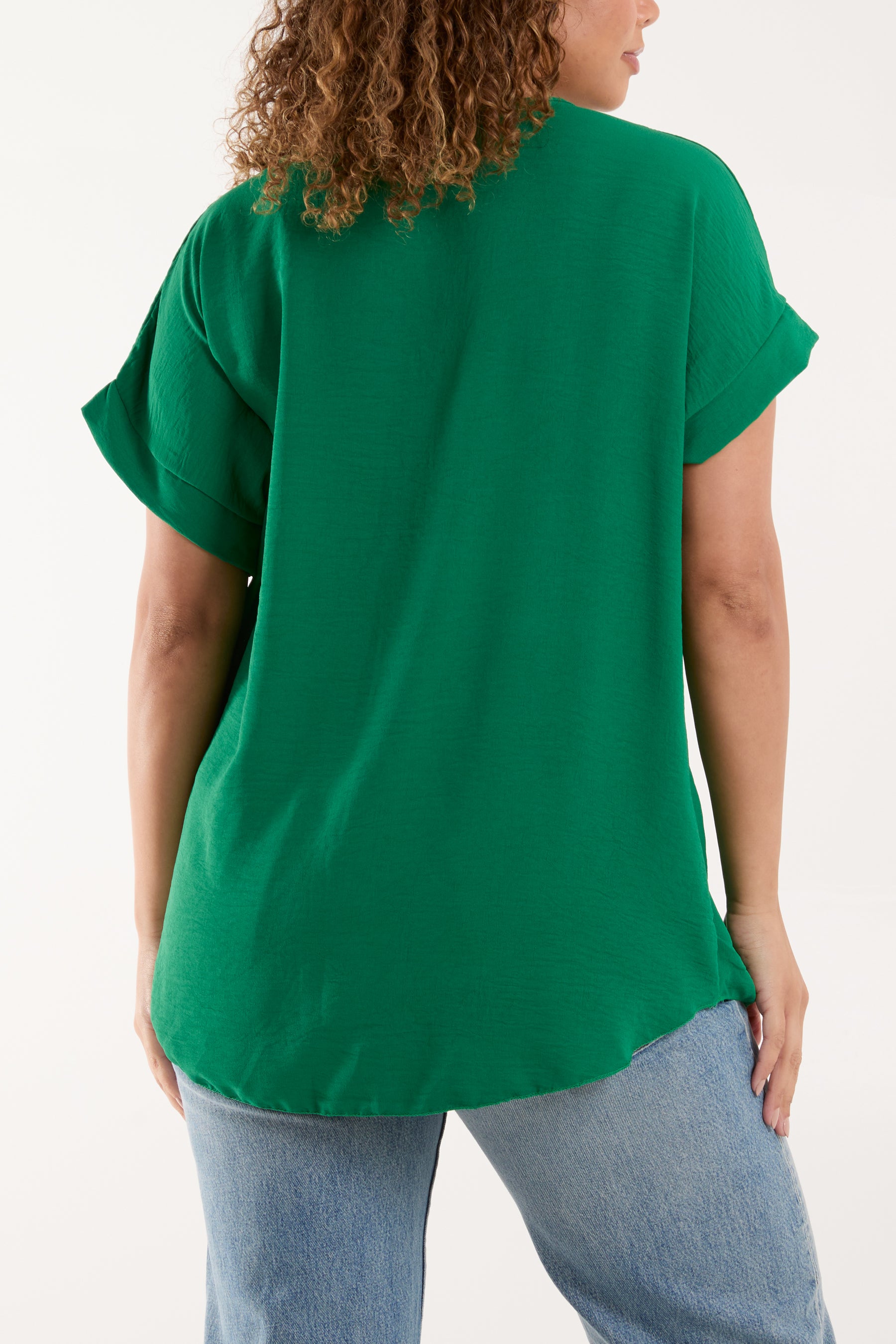 Necklace V-Neck Crossover Top