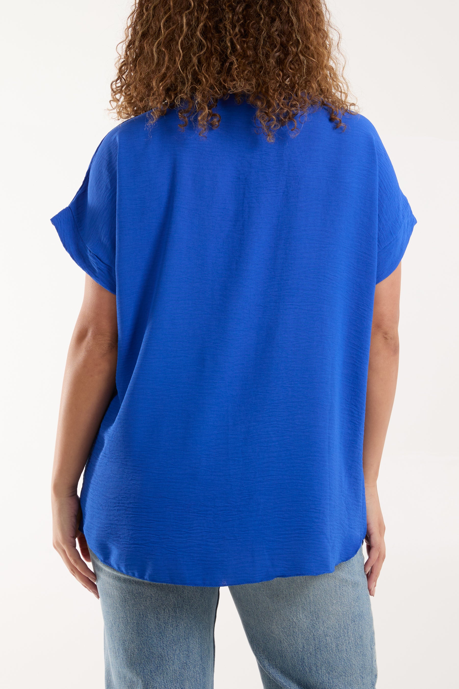 Necklace V-Neck Crossover Top