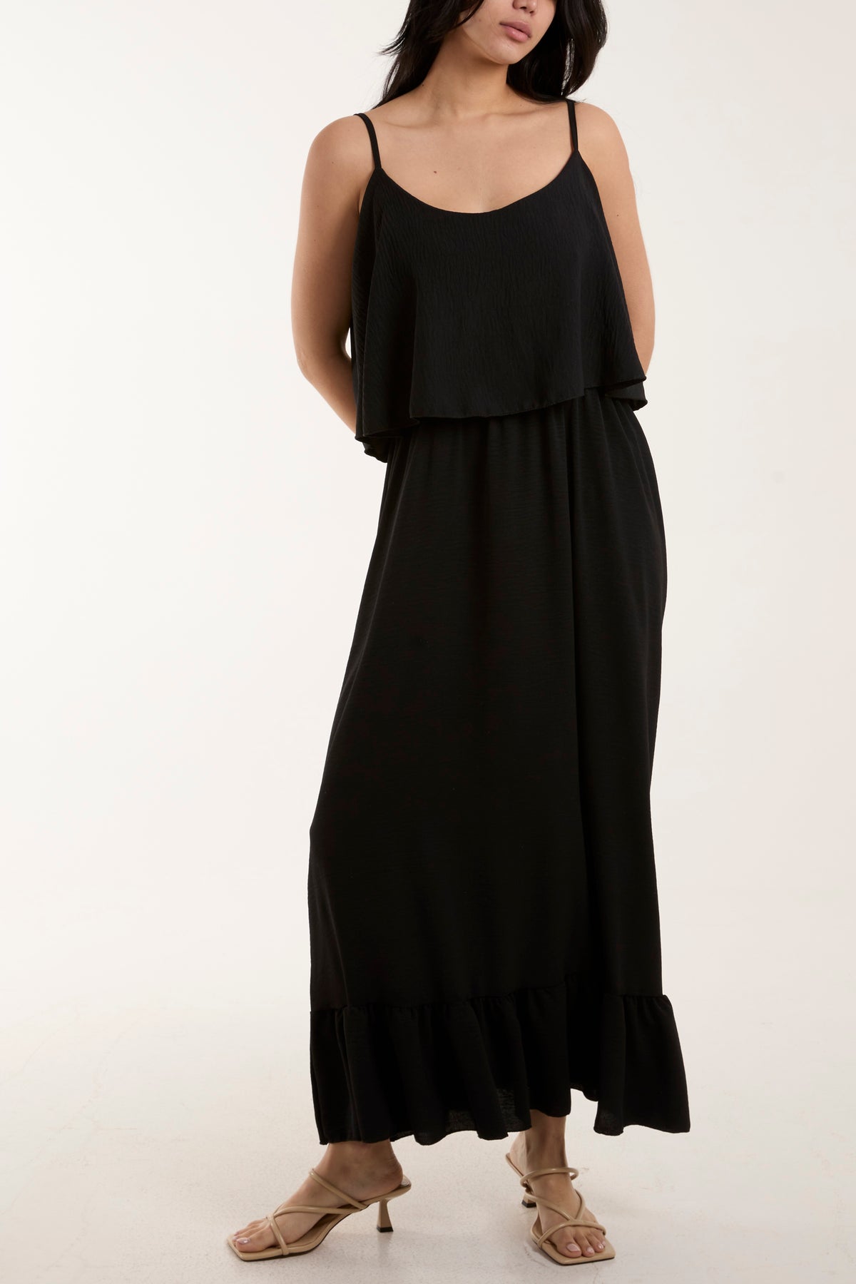 Double Layer Cami Maxi Dress