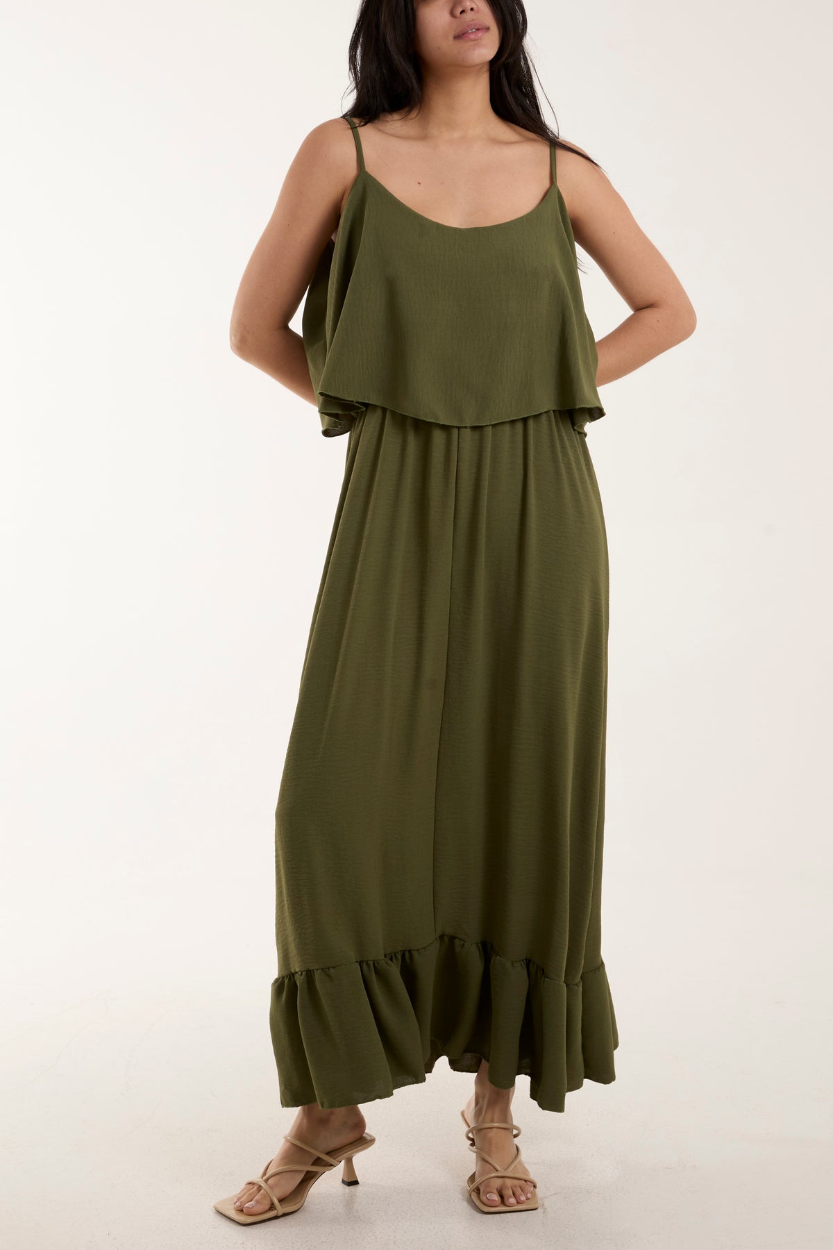 Double Layer Cami Maxi Dress