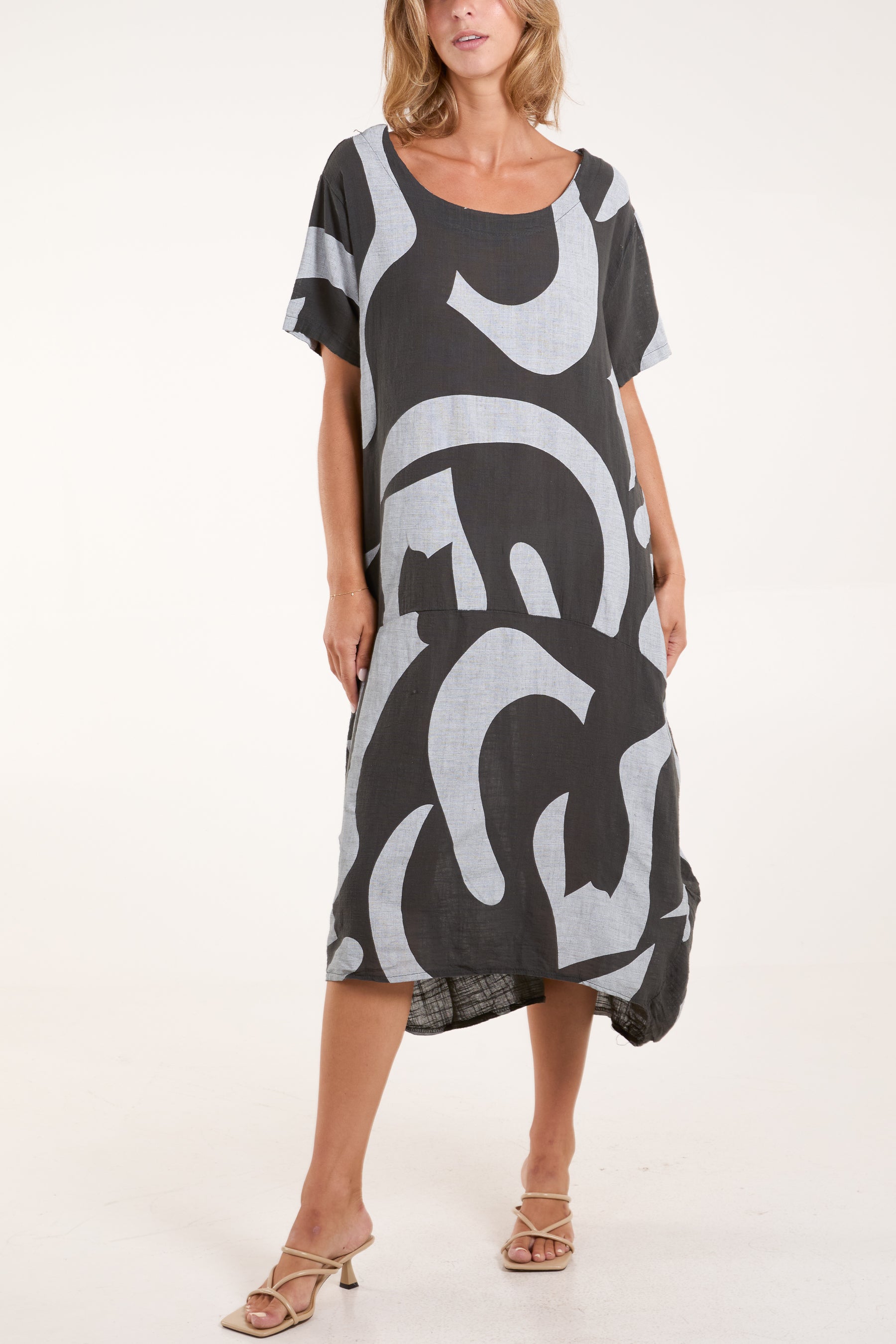 Cocoon midi dress hotsell