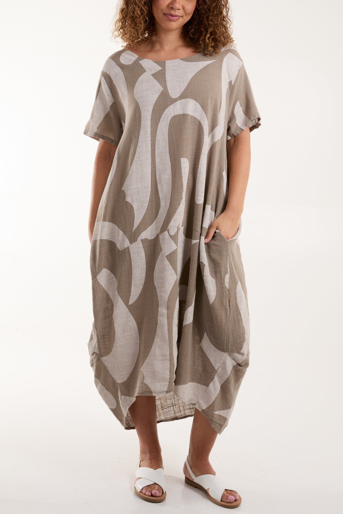 Pure Cotton Cocoon Midi Dress
