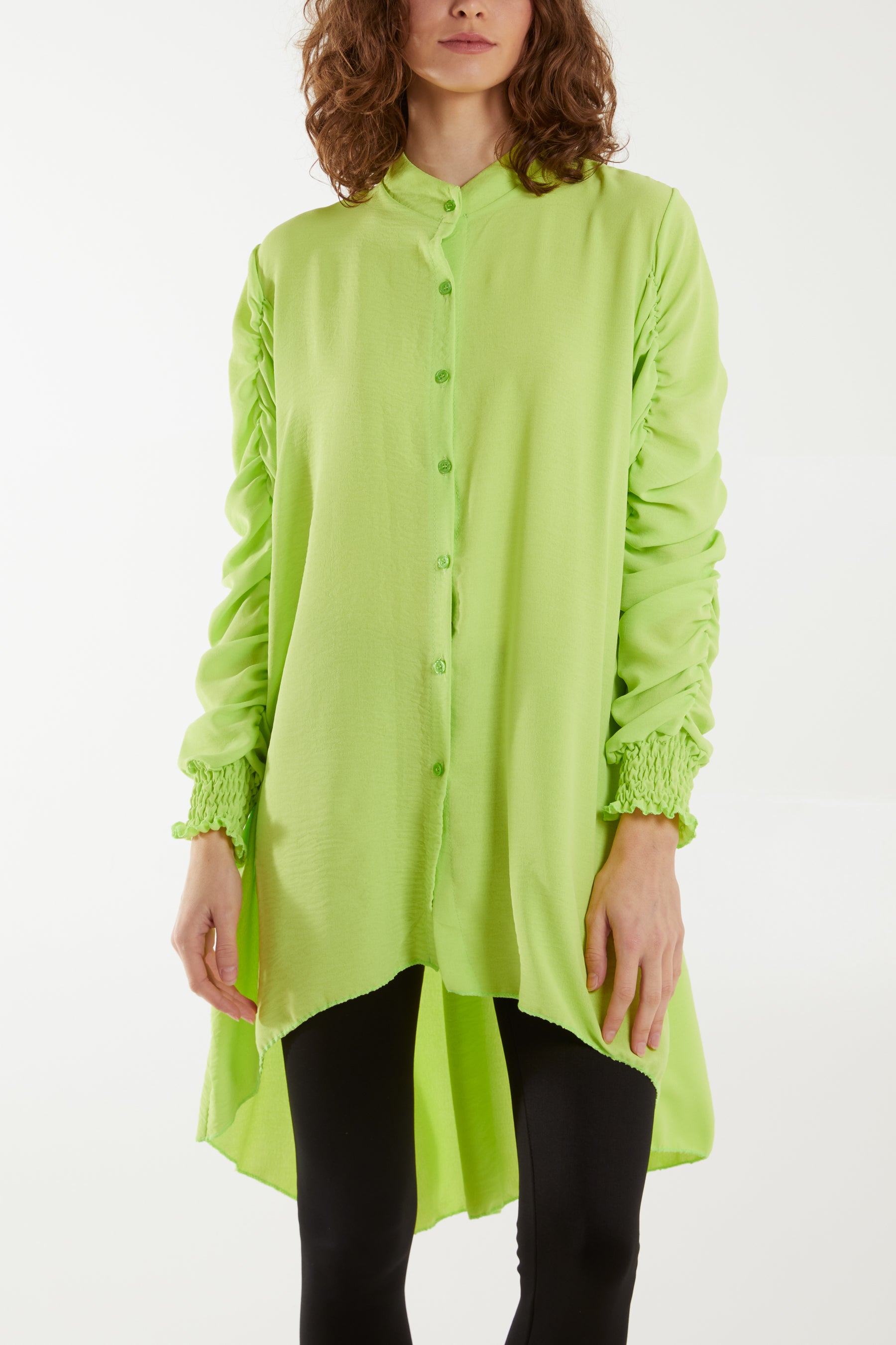Elasticated Sleeve Oversized Blouse