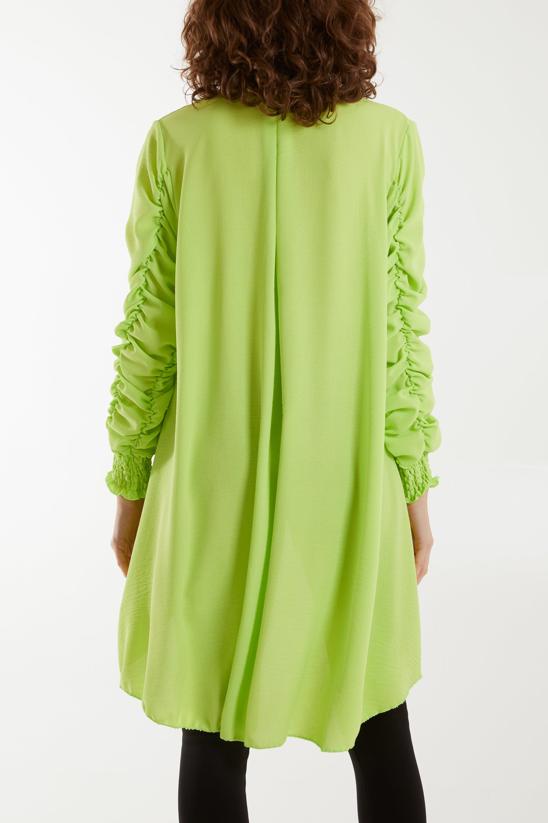 Elasticated Sleeve Oversized Blouse