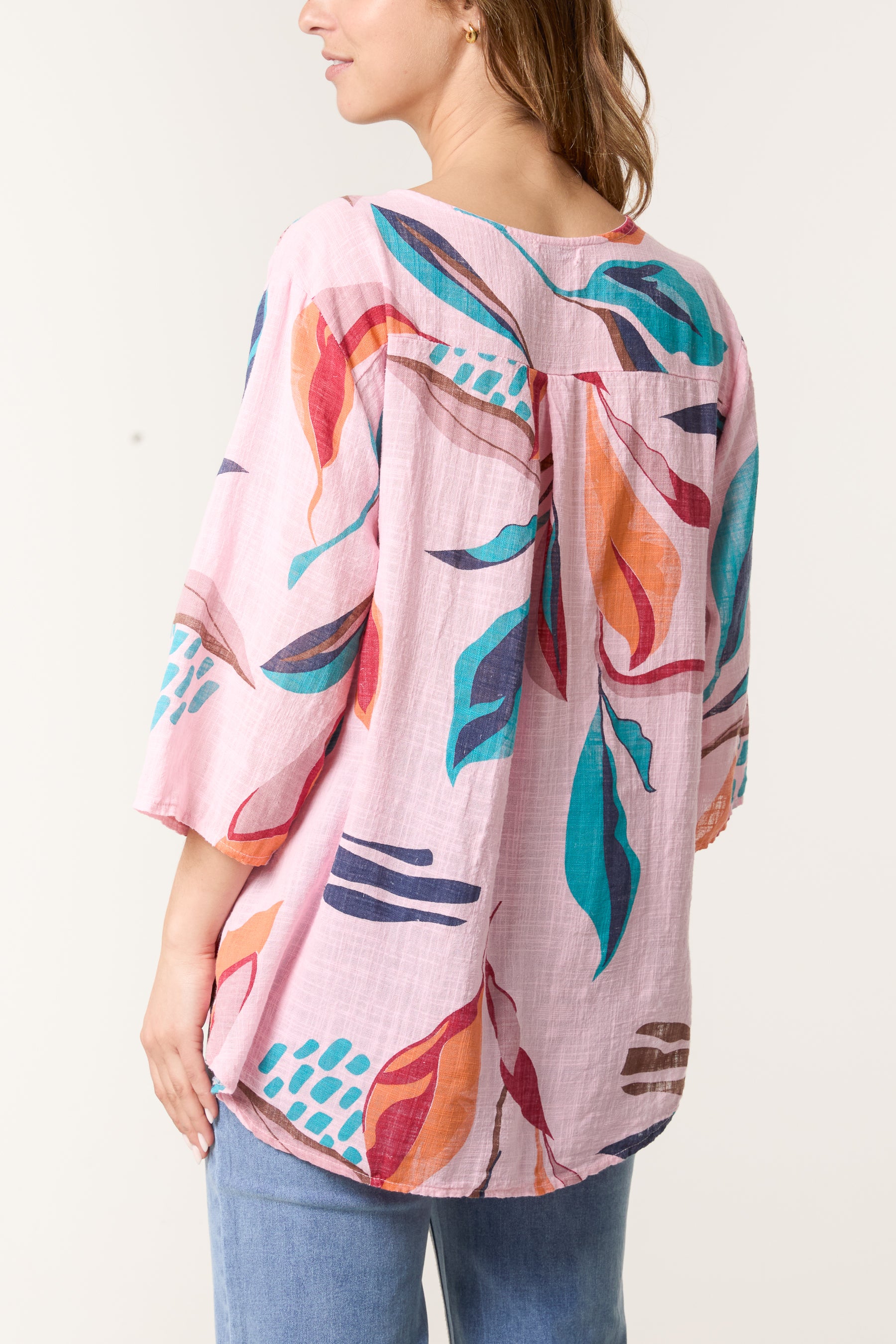 Pure Cotton Leaves Blouse
