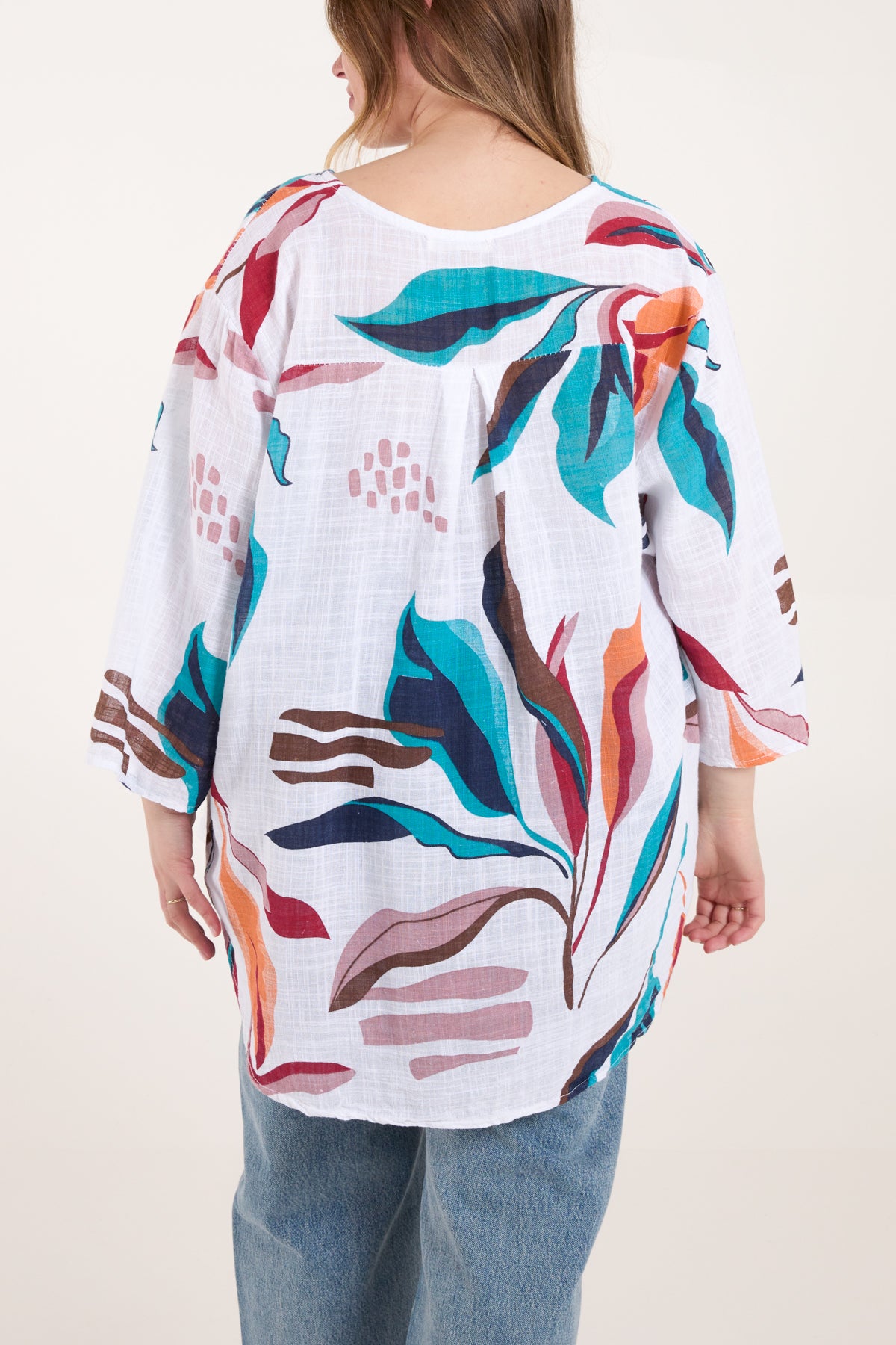 Pure Cotton Leaves Blouse