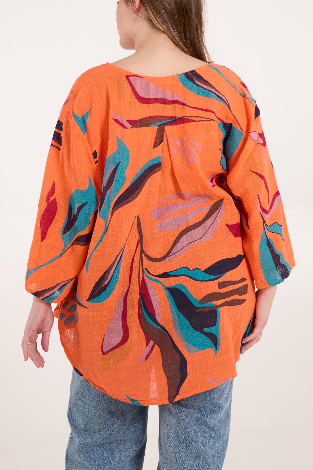 Pure Cotton Leaves Blouse
