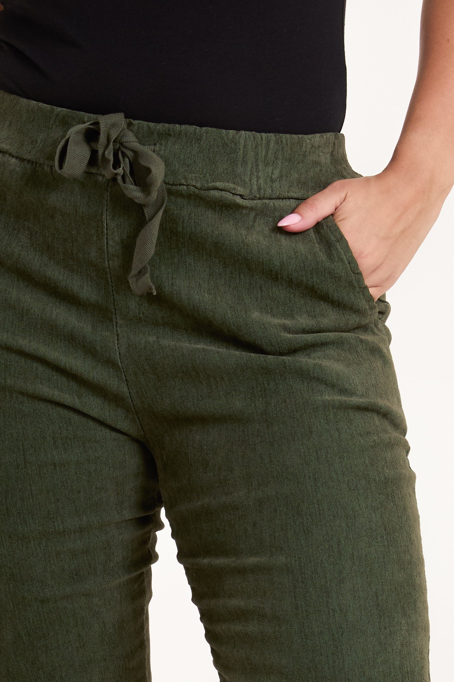 Corduroy Magic Drawstring Trousers