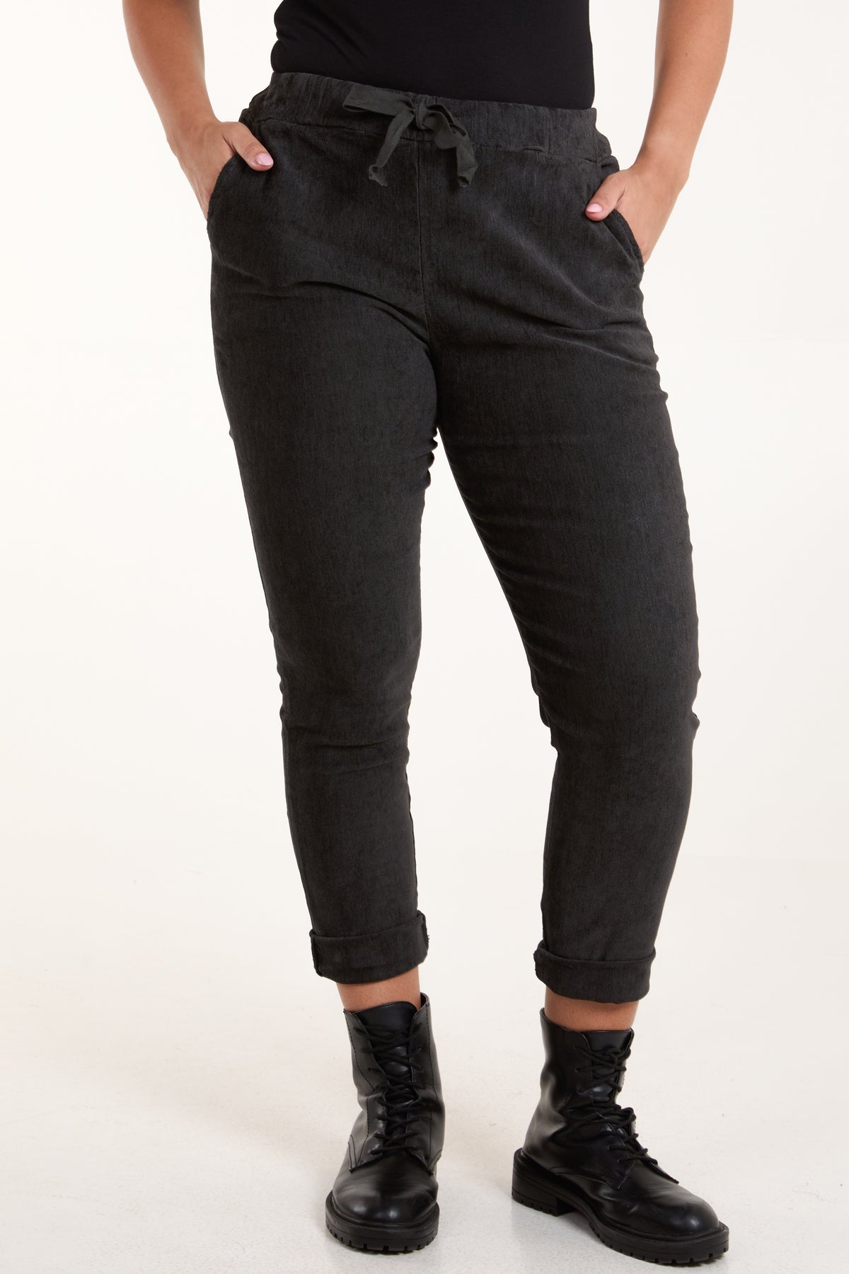 Baby Corduroy Magic Drawstring Trousers