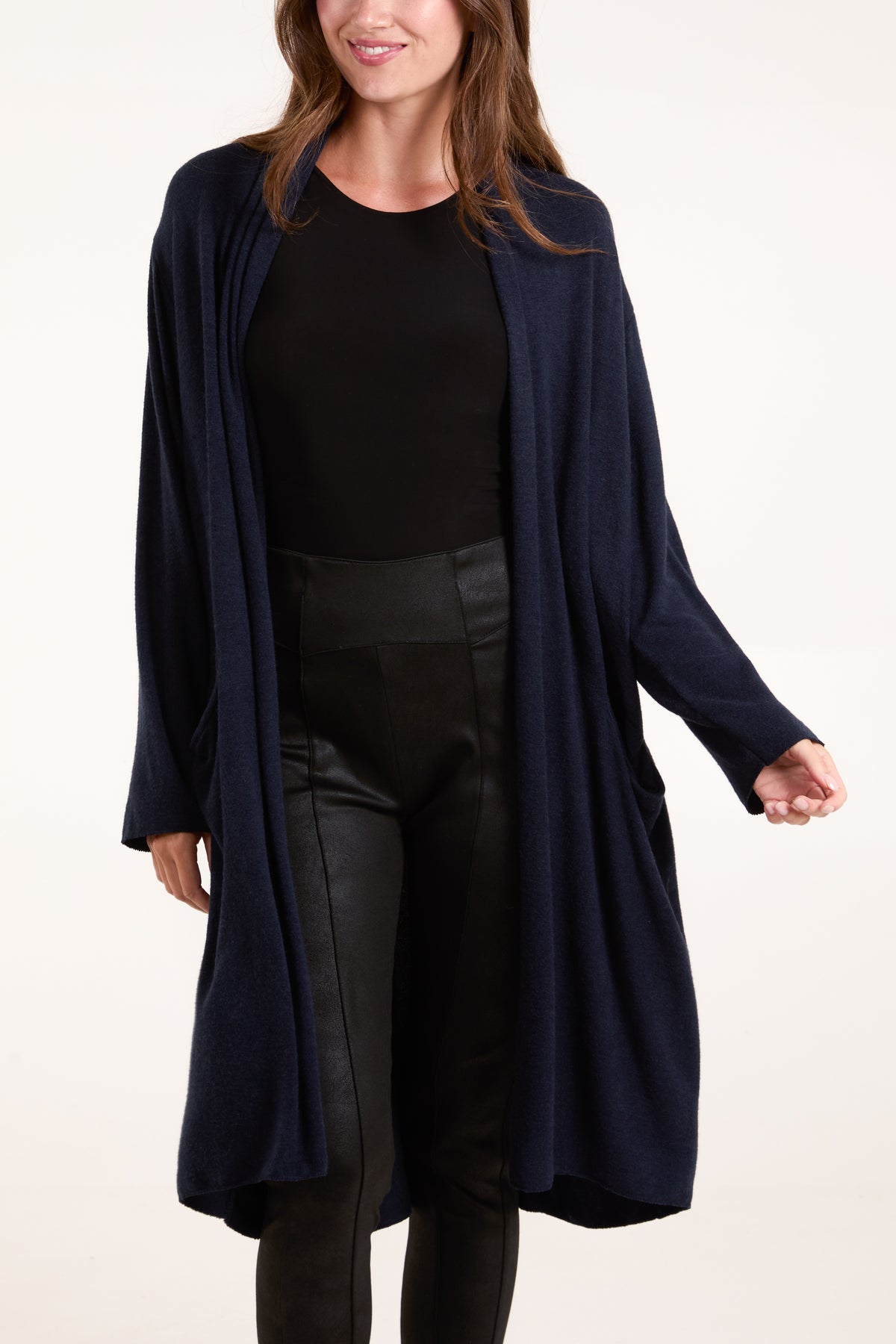 Longline Fine Knit Cardigan