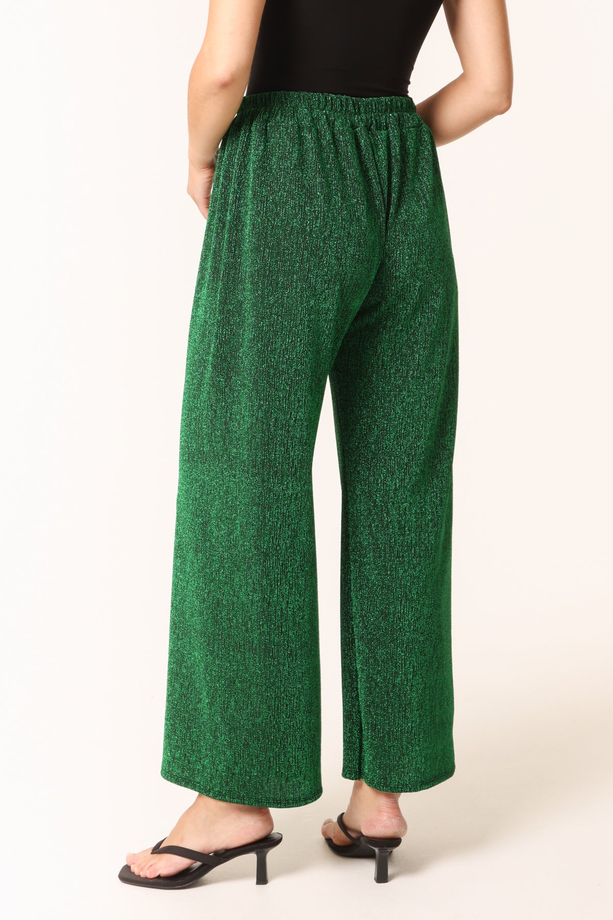 Glitter Wide Leg Trousers