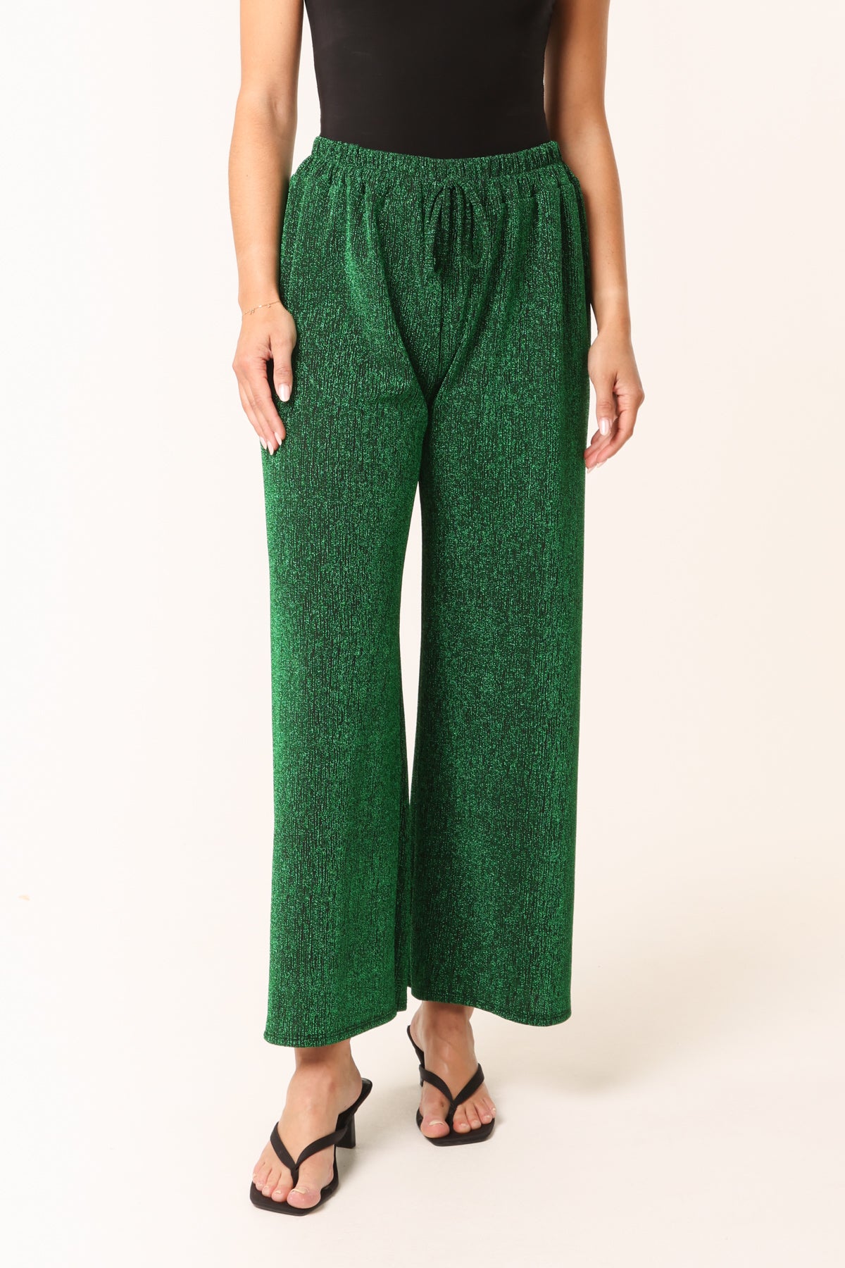 Glitter Wide Leg Trousers