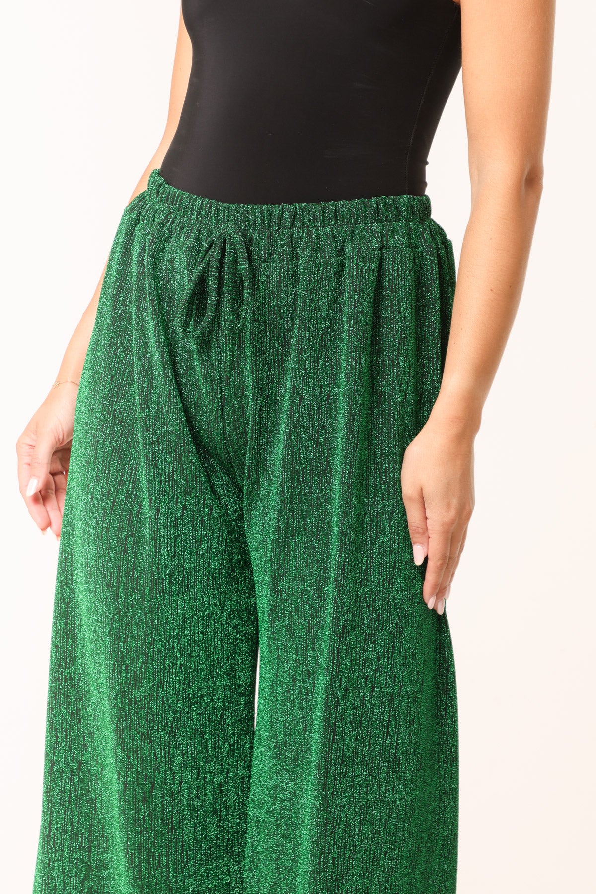 Glitter Wide Leg Trousers