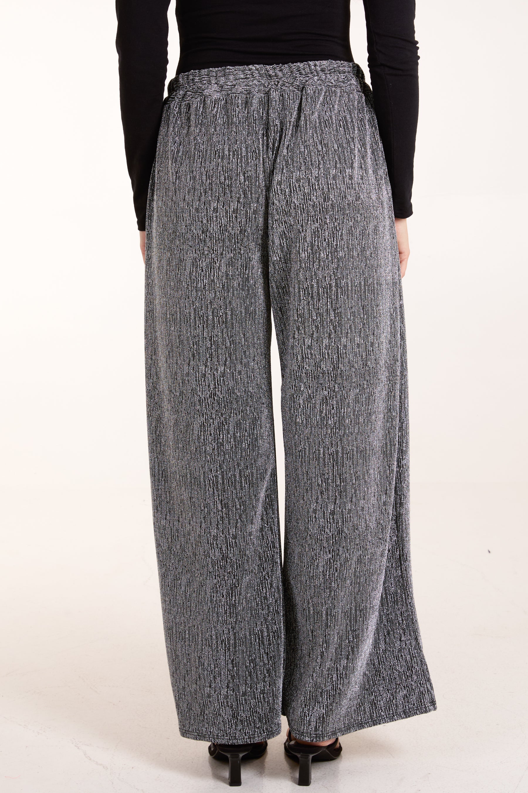 Glitter Wide Leg Trousers