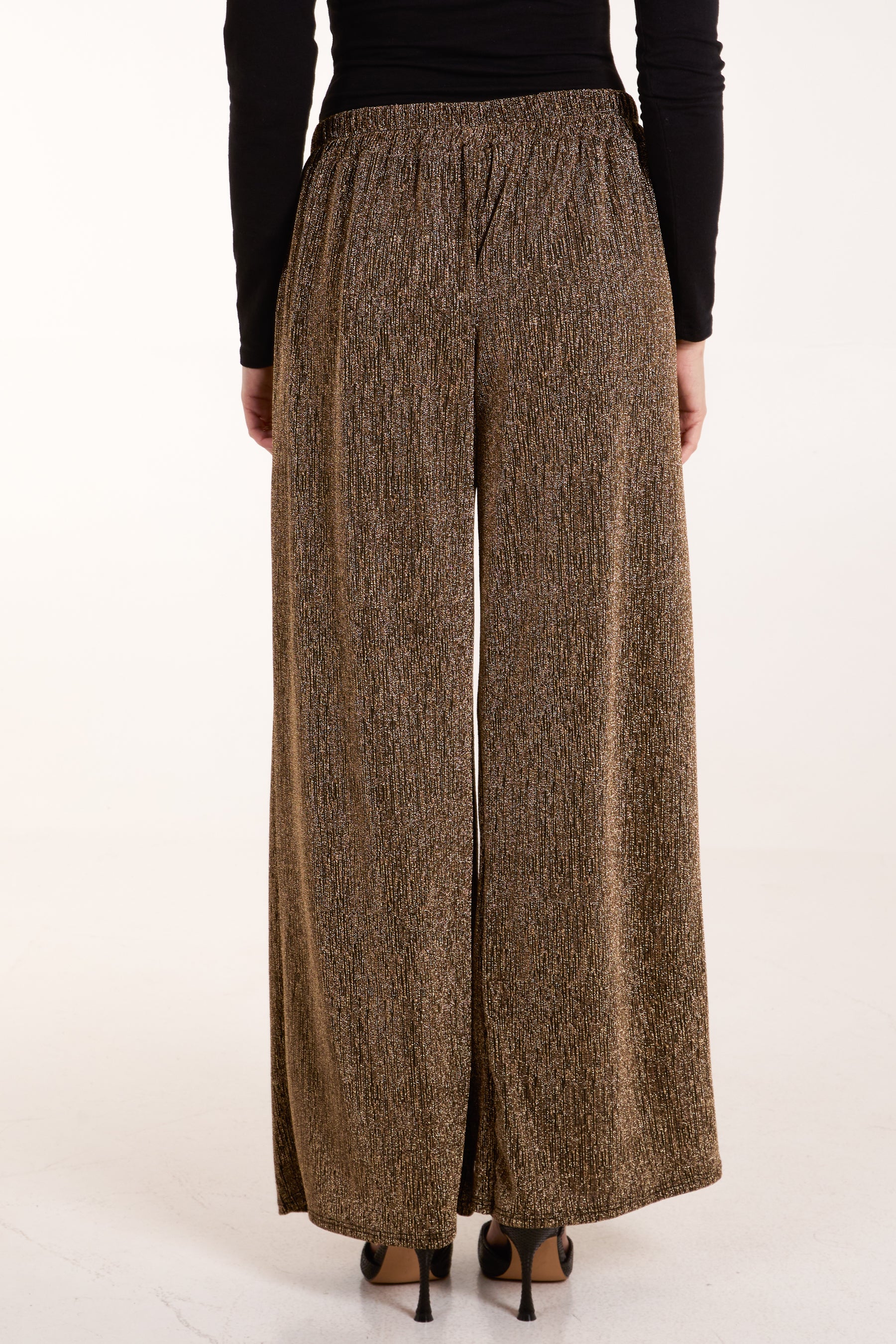 Glitter Wide Leg Trousers
