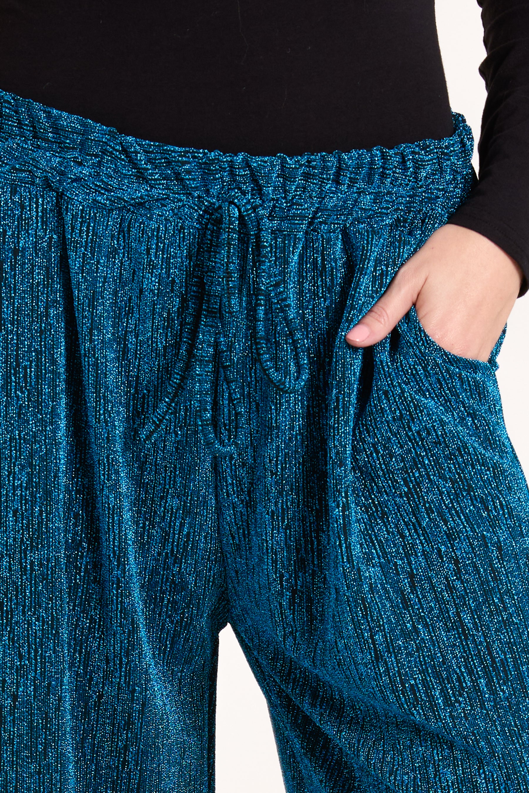 Glitter Wide Leg Trousers