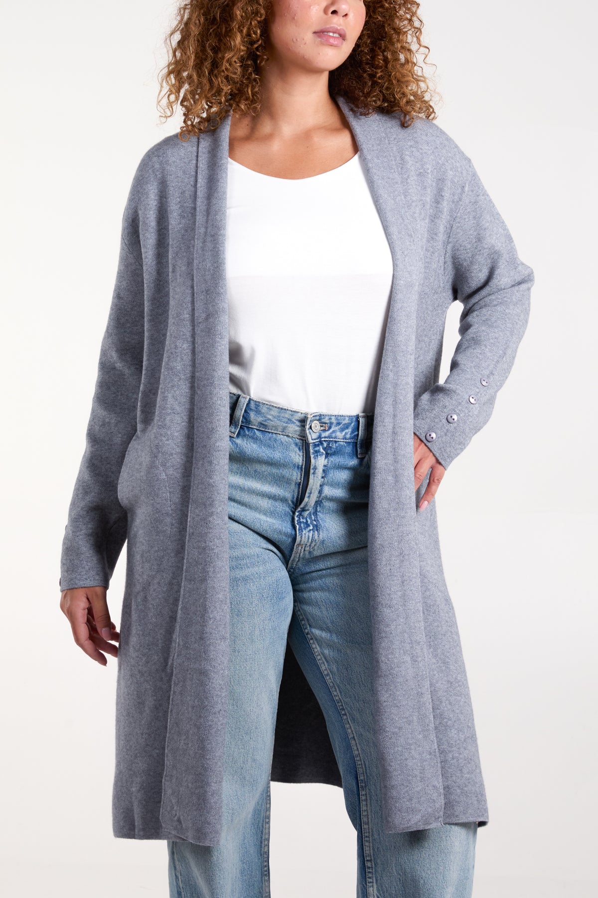 Longline Pockets Cardigan