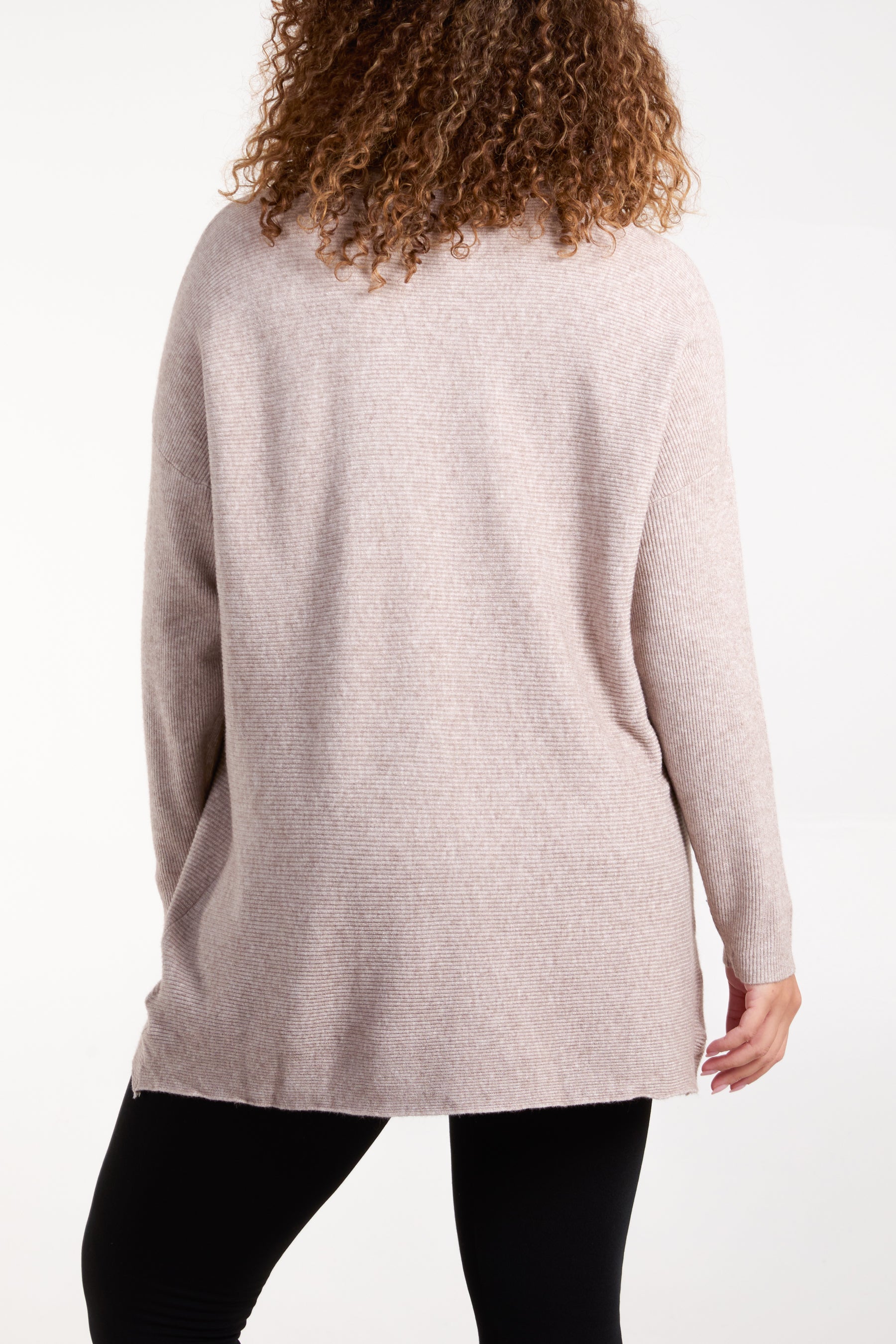 Sequin & Diamante Start Ribbed Jumper