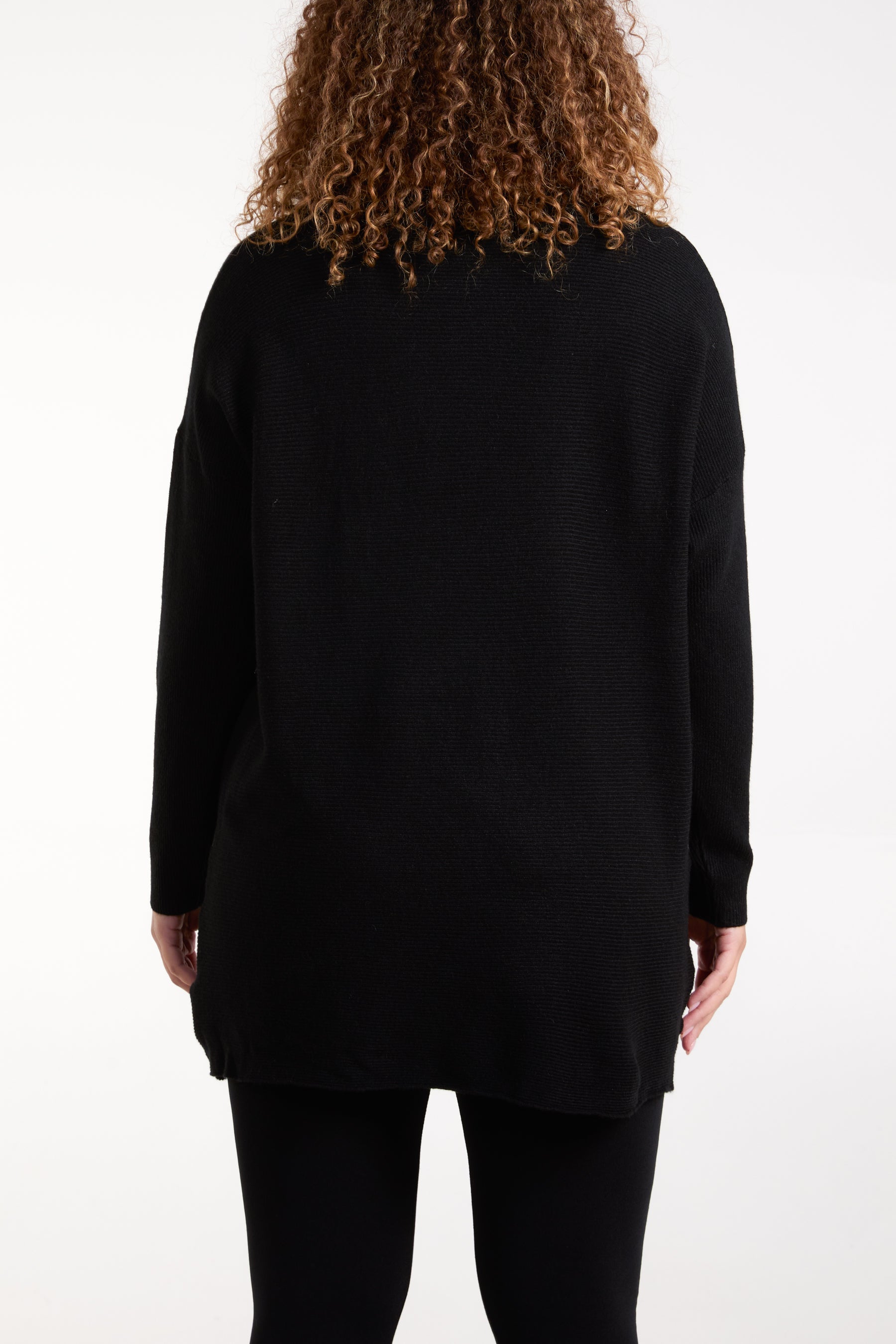 Sequin & Diamante Start Ribbed Jumper