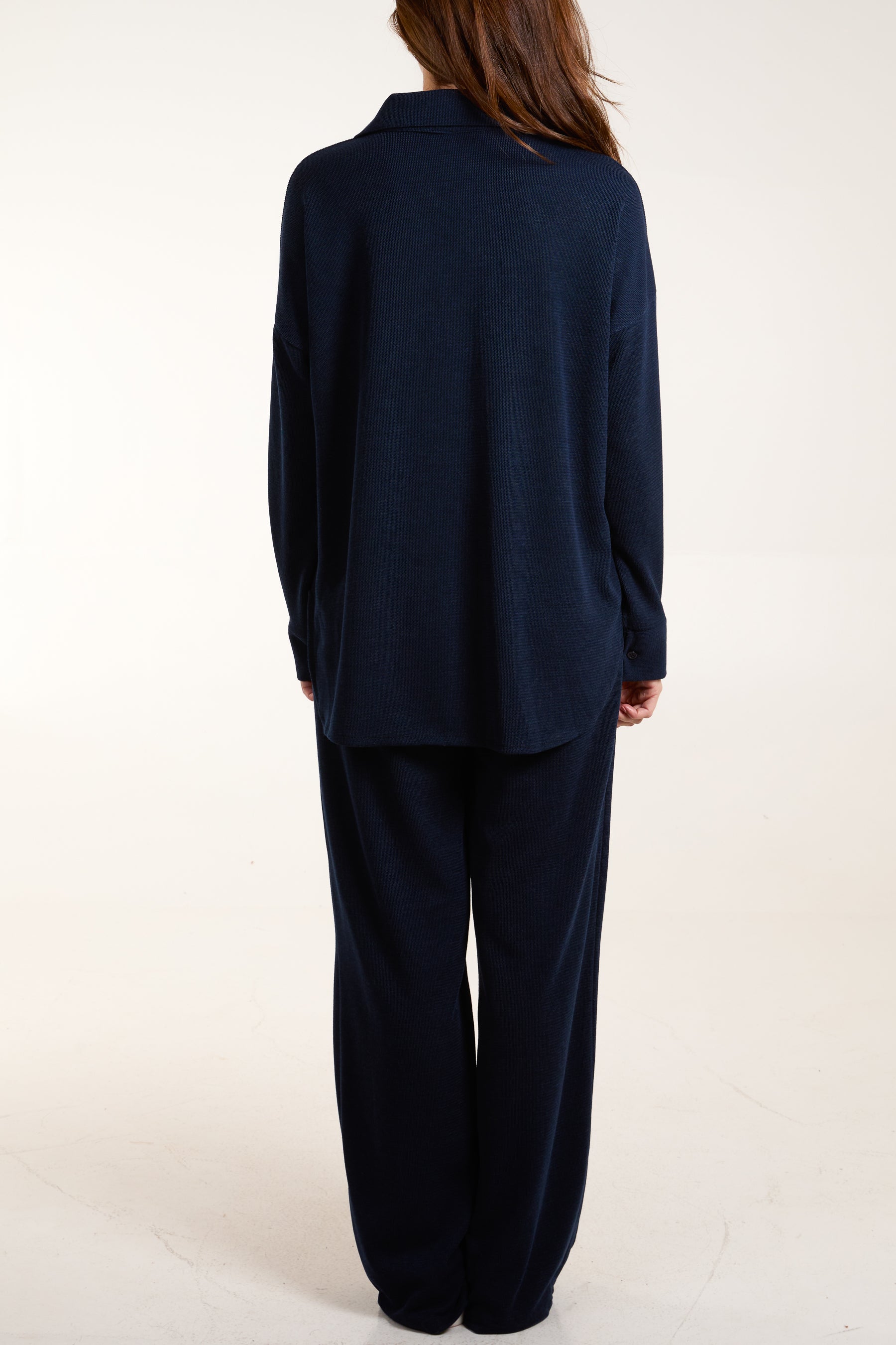 Fine Knit Shirt & Trousers Co-Ord
