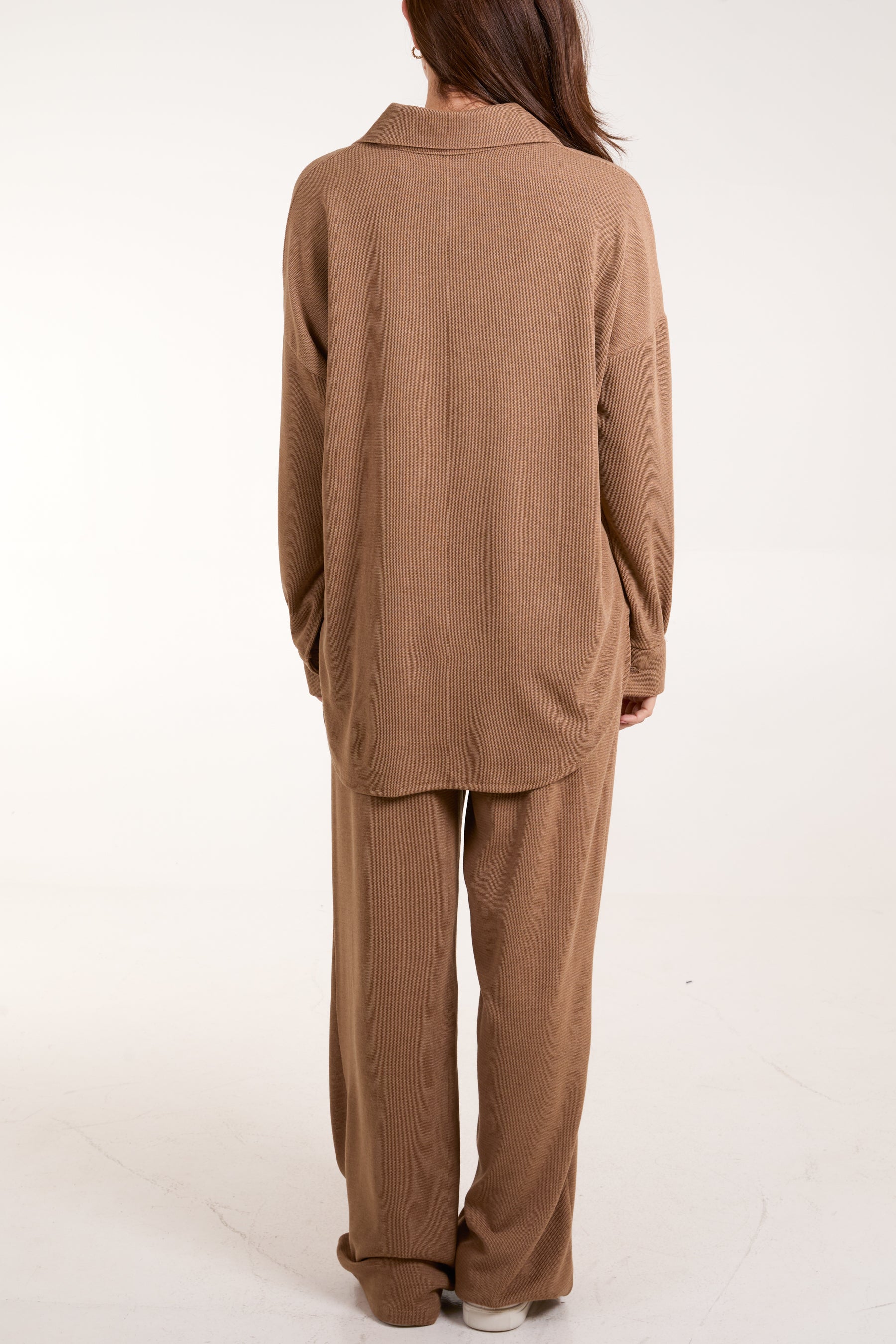 Fine Knit Shirt & Trousers Co-Ord