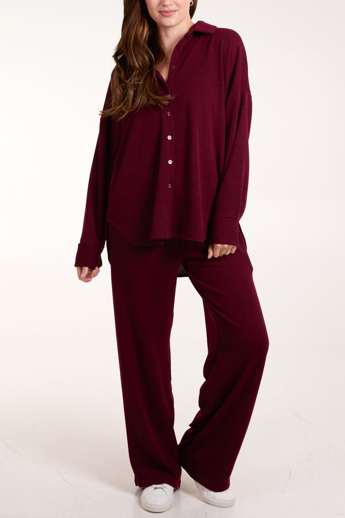 Fine Knit Shirt & Trousers Co-Ord