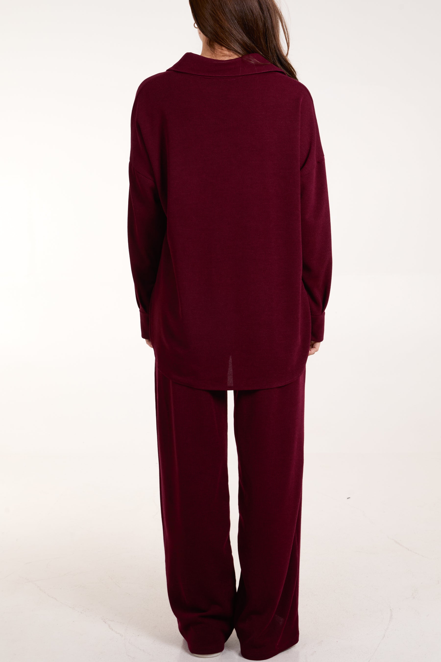 Fine Knit Shirt & Trousers Co-Ord