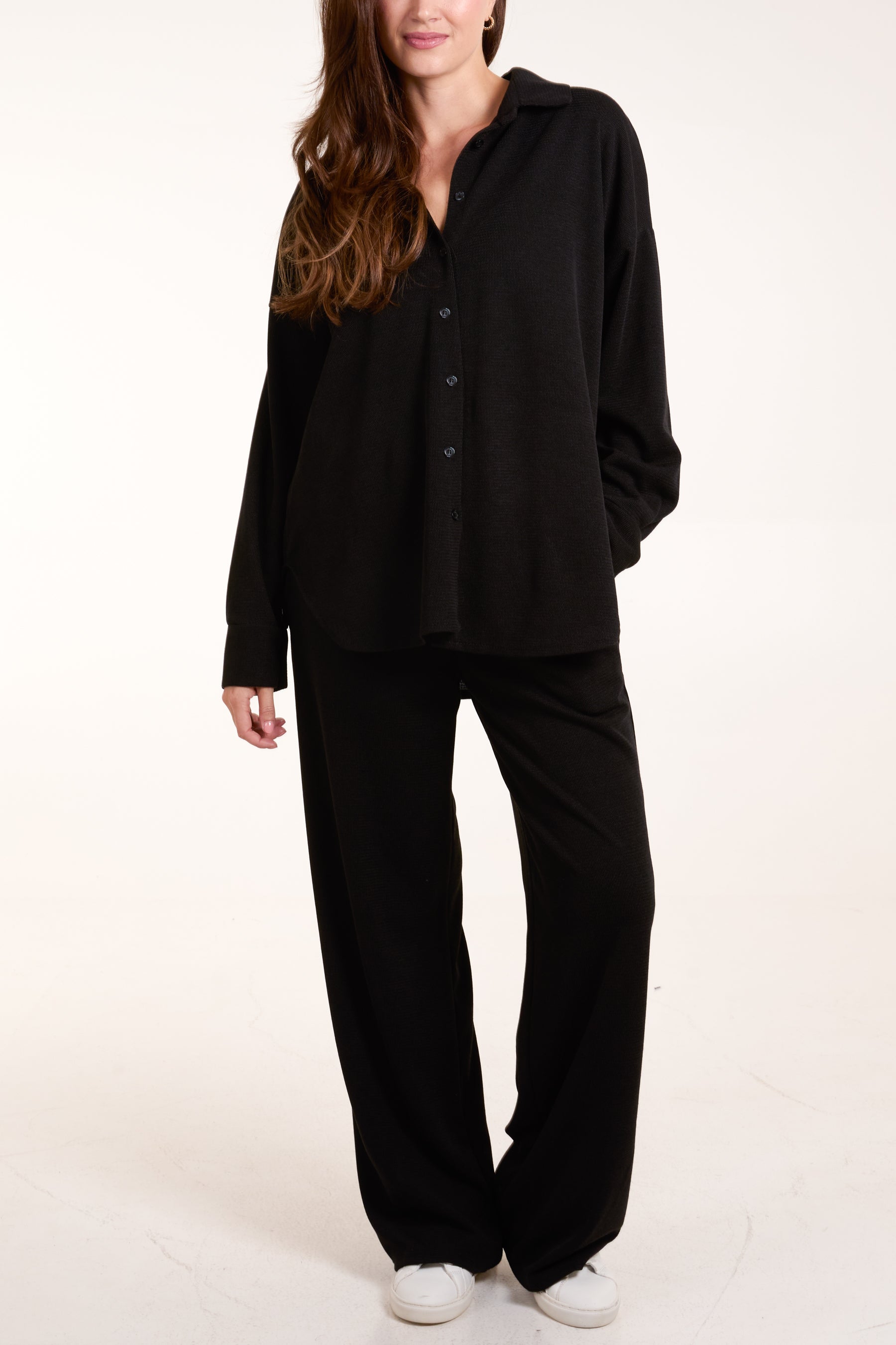 Fine Knit Shirt & Trousers Co-Ord