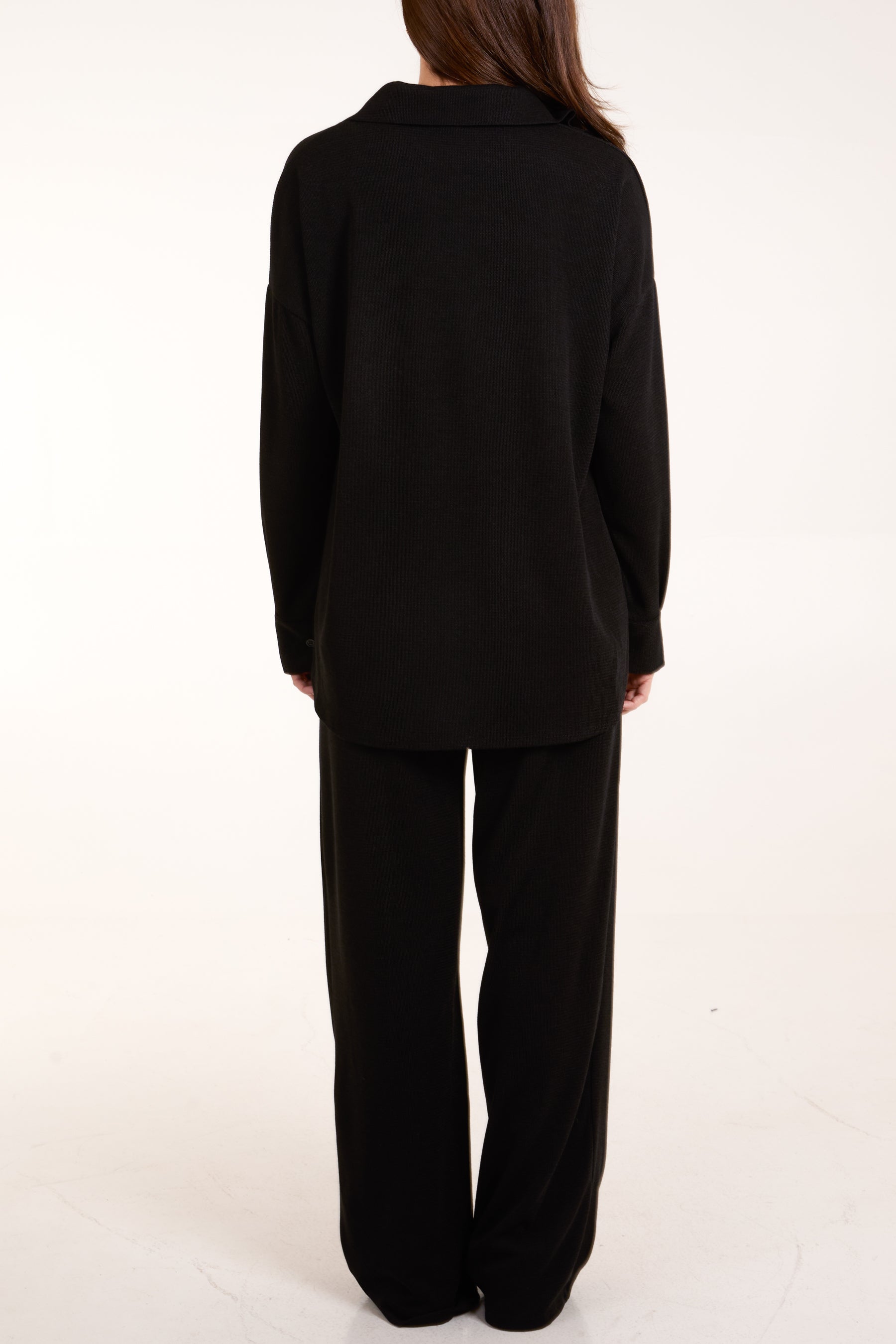 Fine Knit Shirt & Trousers Co-Ord