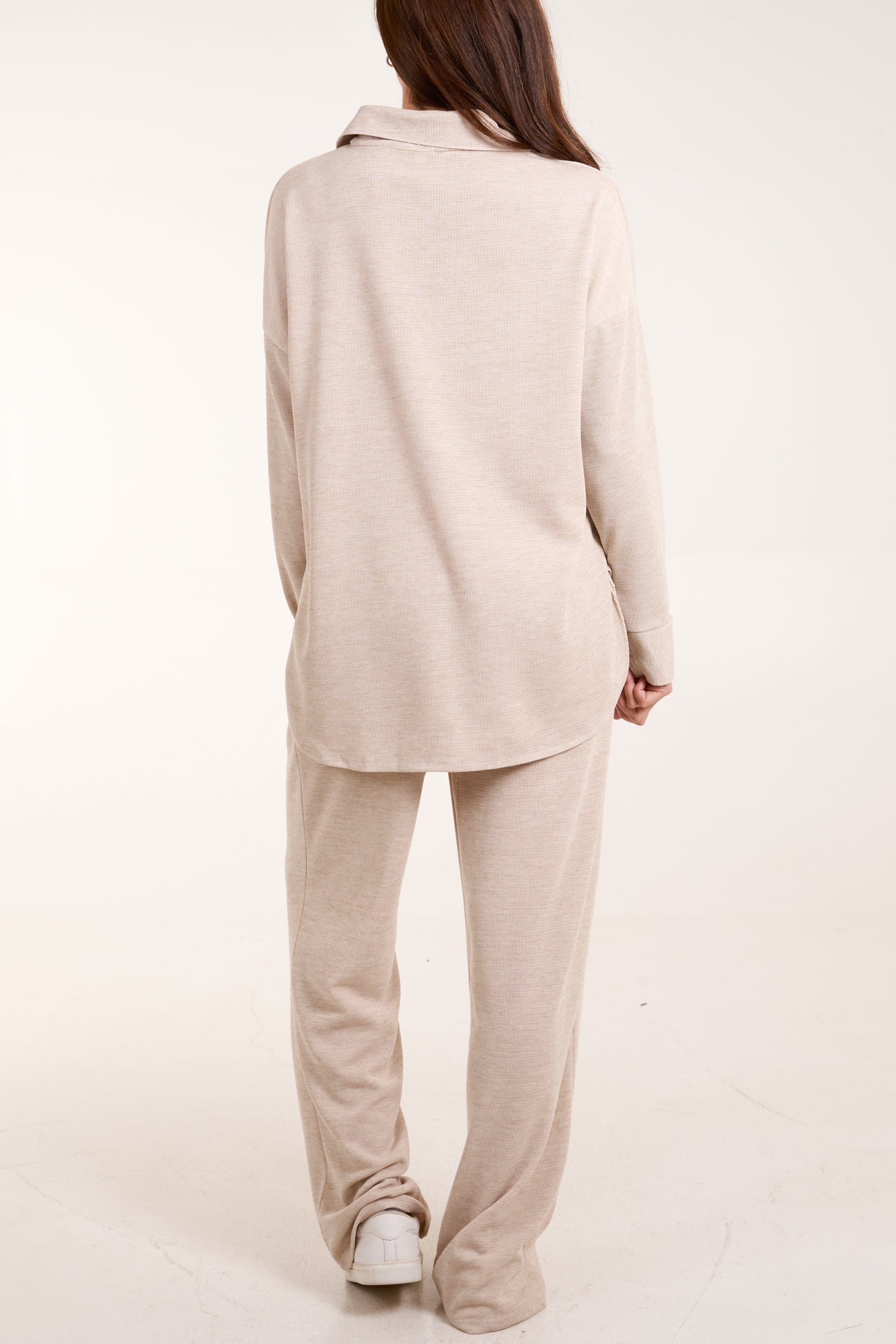 Fine Knit Shirt & Trousers Co-Ord