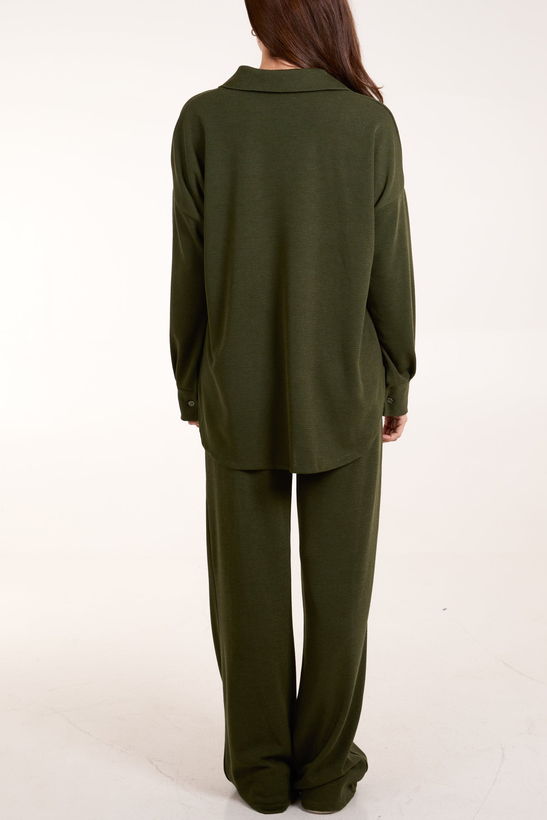 Fine Knit Shirt & Trousers Co-Ord