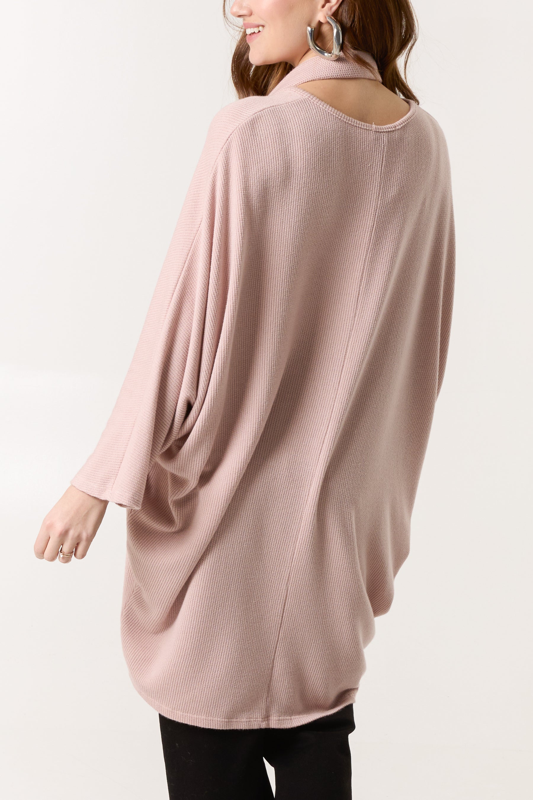 Texture Knit Dress & Scarf Set
