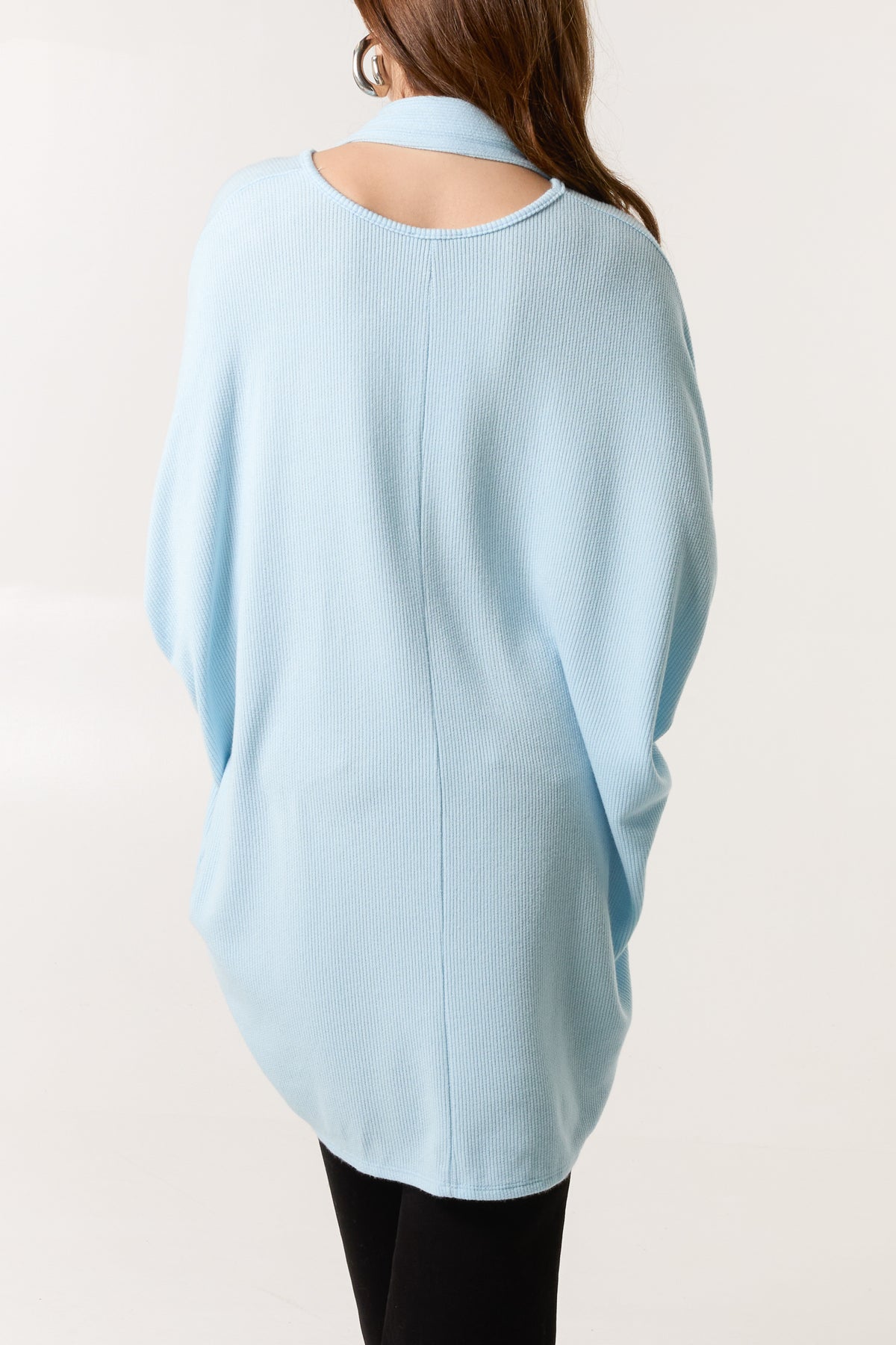 Texture Knit Dress & Scarf Set