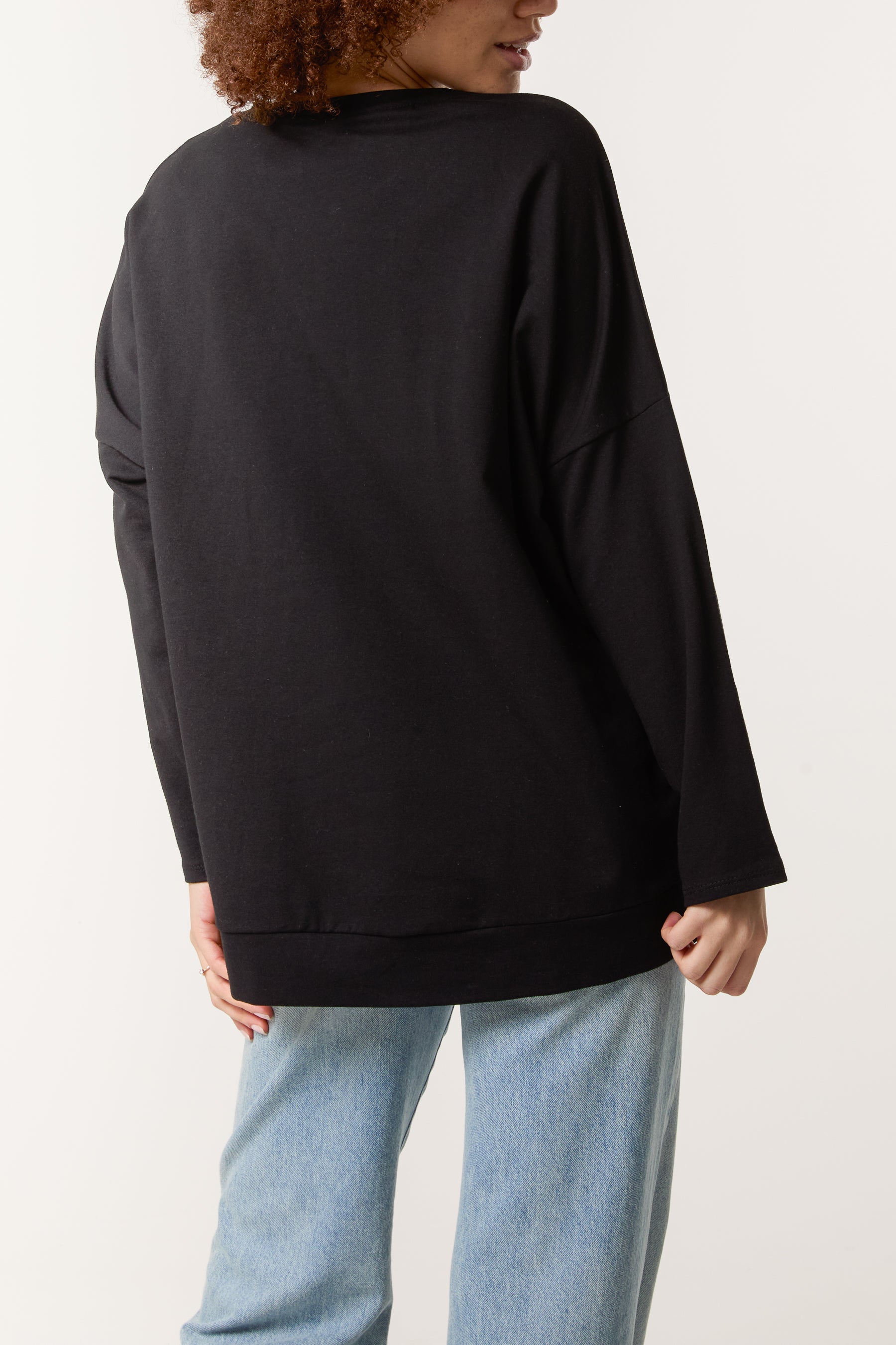 Pearl & Diamante Heart Cotton Top