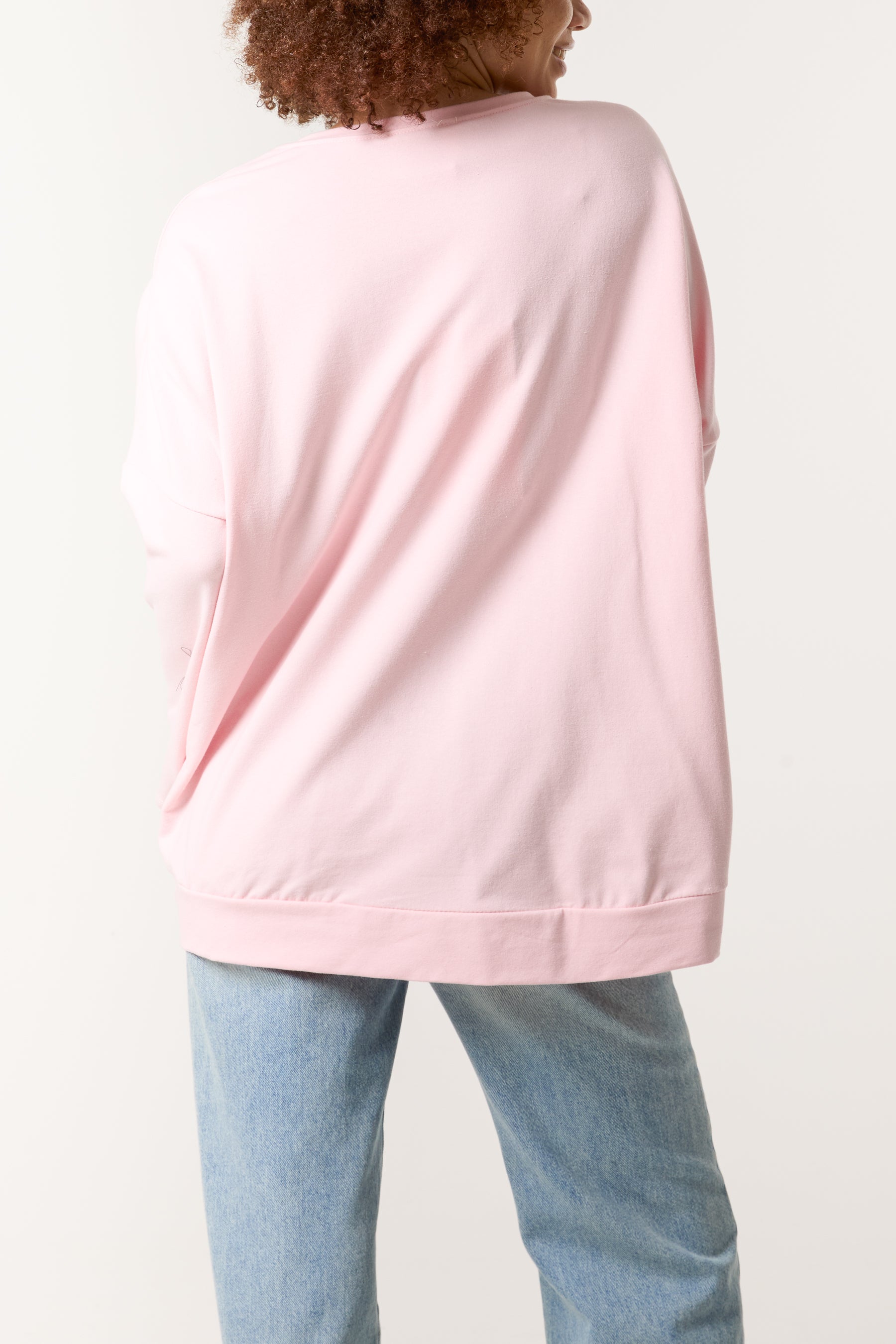 Pearl & Diamante Heart Cotton Top
