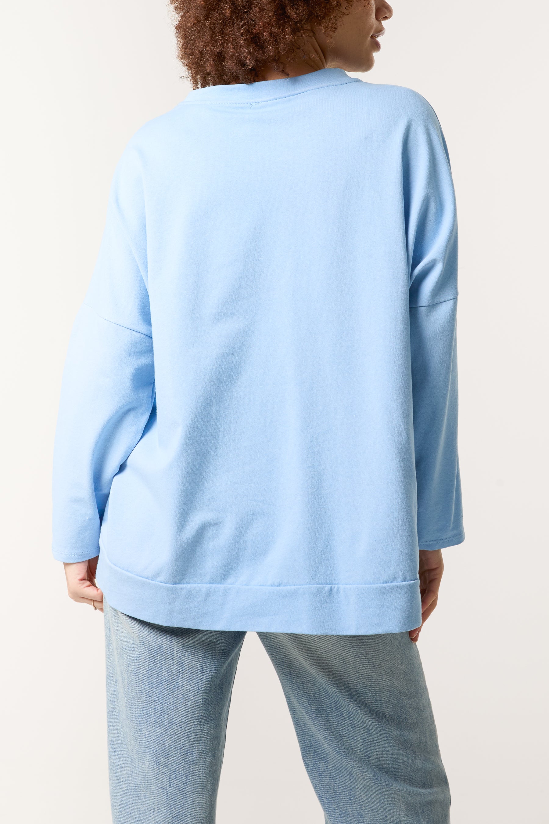 Pearl & Diamante Heart Cotton Top