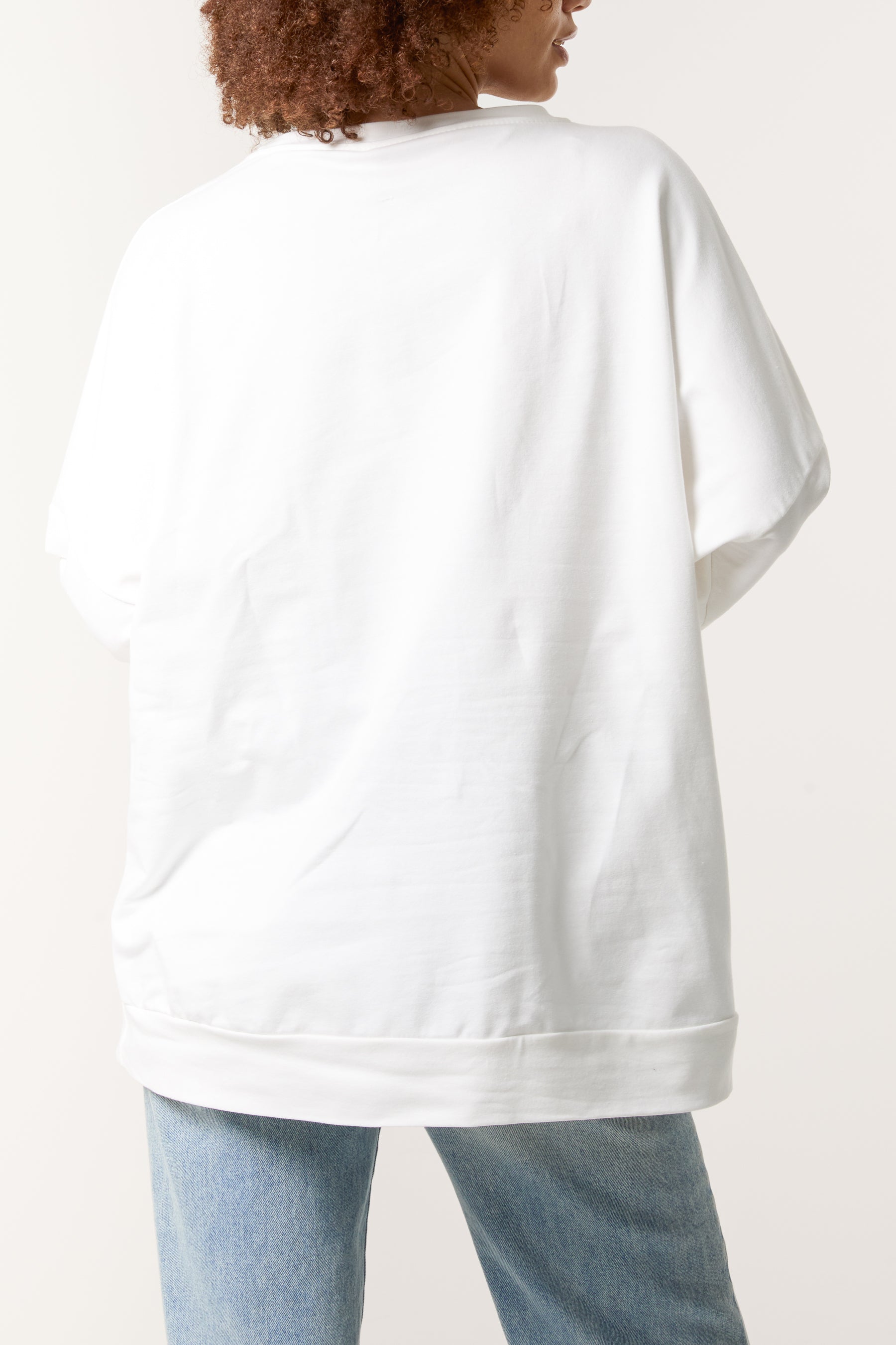 Pearl & Diamante Heart Cotton Top